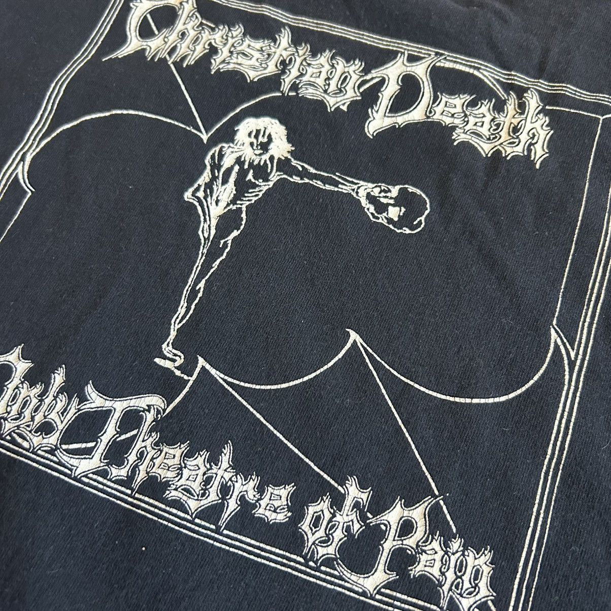 Band Tees 90s Vintage RARE Christian Death Theatre Of Hate Band Tee XL Size US XL / EU 56 / 4 - 7 Thumbnail