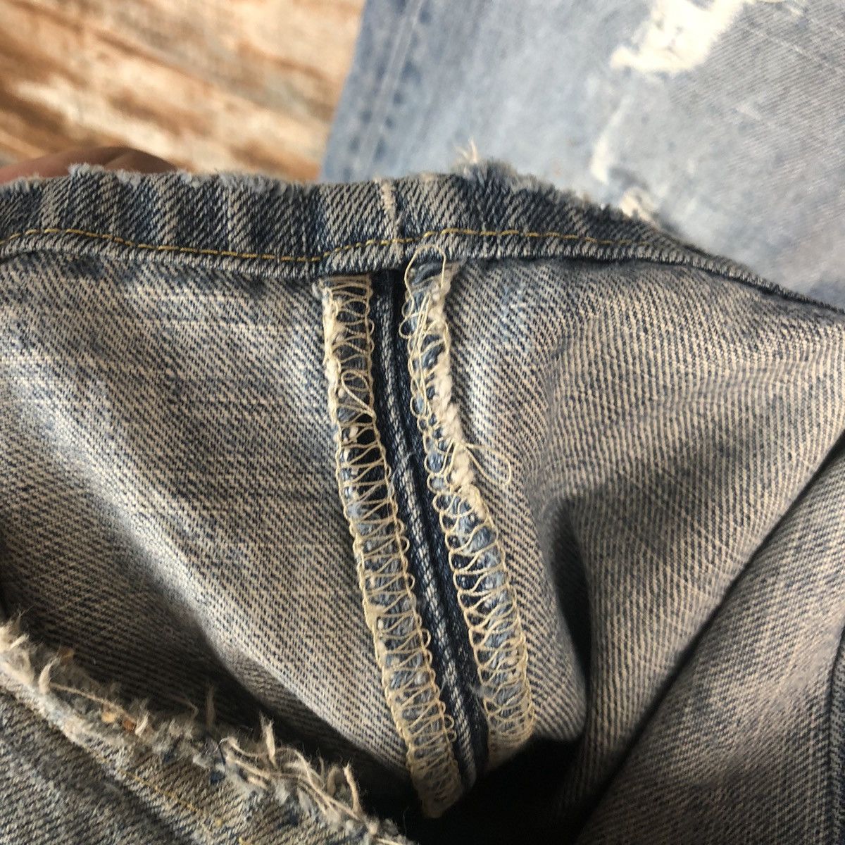 Levi's Levis Blue Distressed ripped Denim Pants #A2119 Size US 32 / EU 48 - 14 Thumbnail