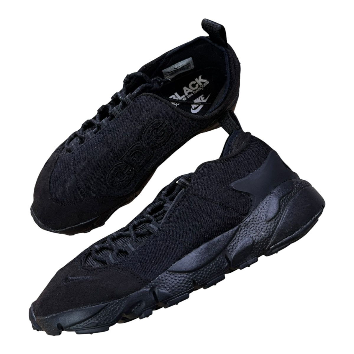 Comme des Garcons × Nike CDG Comme des Garçons x Nike Air Footscape Black Size 8.5 Size US 8.5 / EU 41-42 - 3 Thumbnail