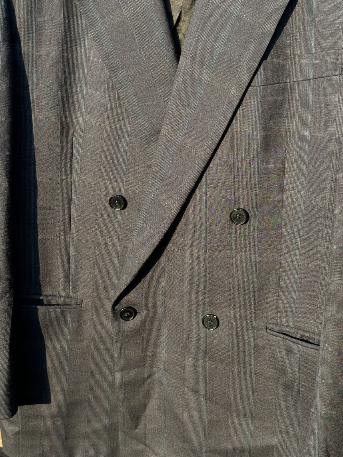Missoni Missoni Uomo Gray Double Breasted Blazer Lin and wool Size 40R - 8 Thumbnail