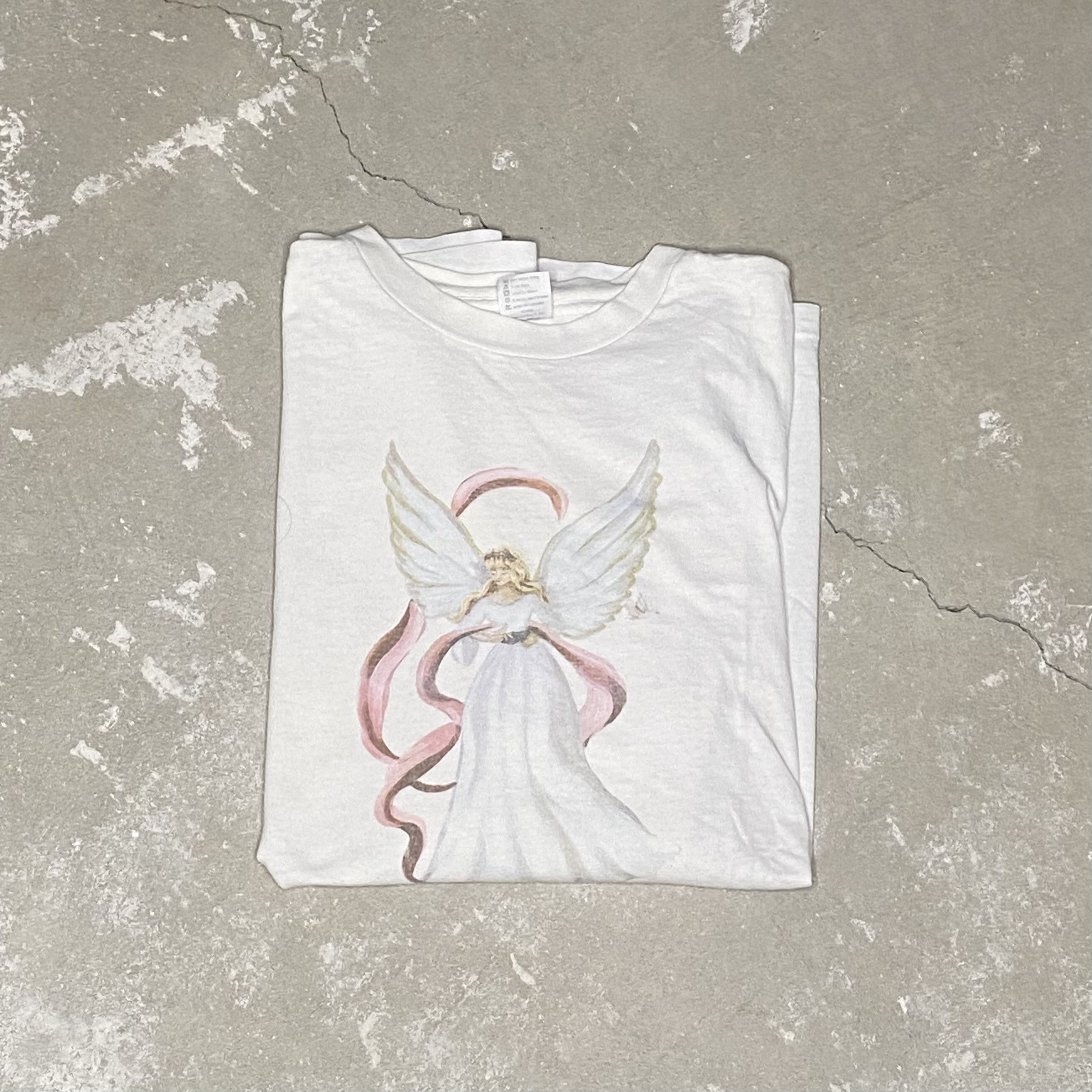 Vintage Vtg 90s Guardian Angel Oversized Tee Size US XL / EU 56 / 4 - 1 Thumbnail
