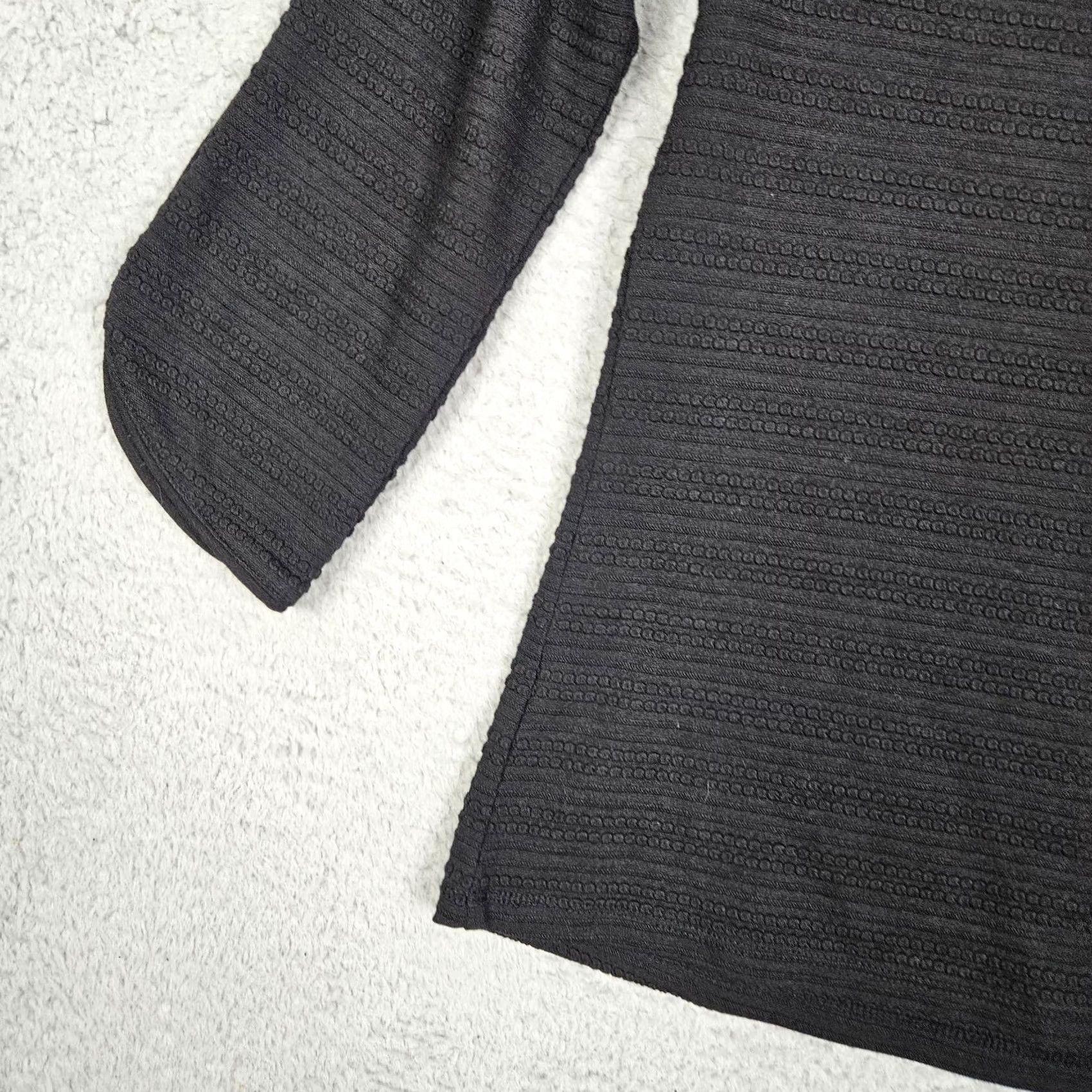 Vintage Meadow Rue By Anthropologie Women’s Stretch Textured 3/4 Sleeve Top S Black Pants? Size S / US 4 / IT 40 - 7 Thumbnail