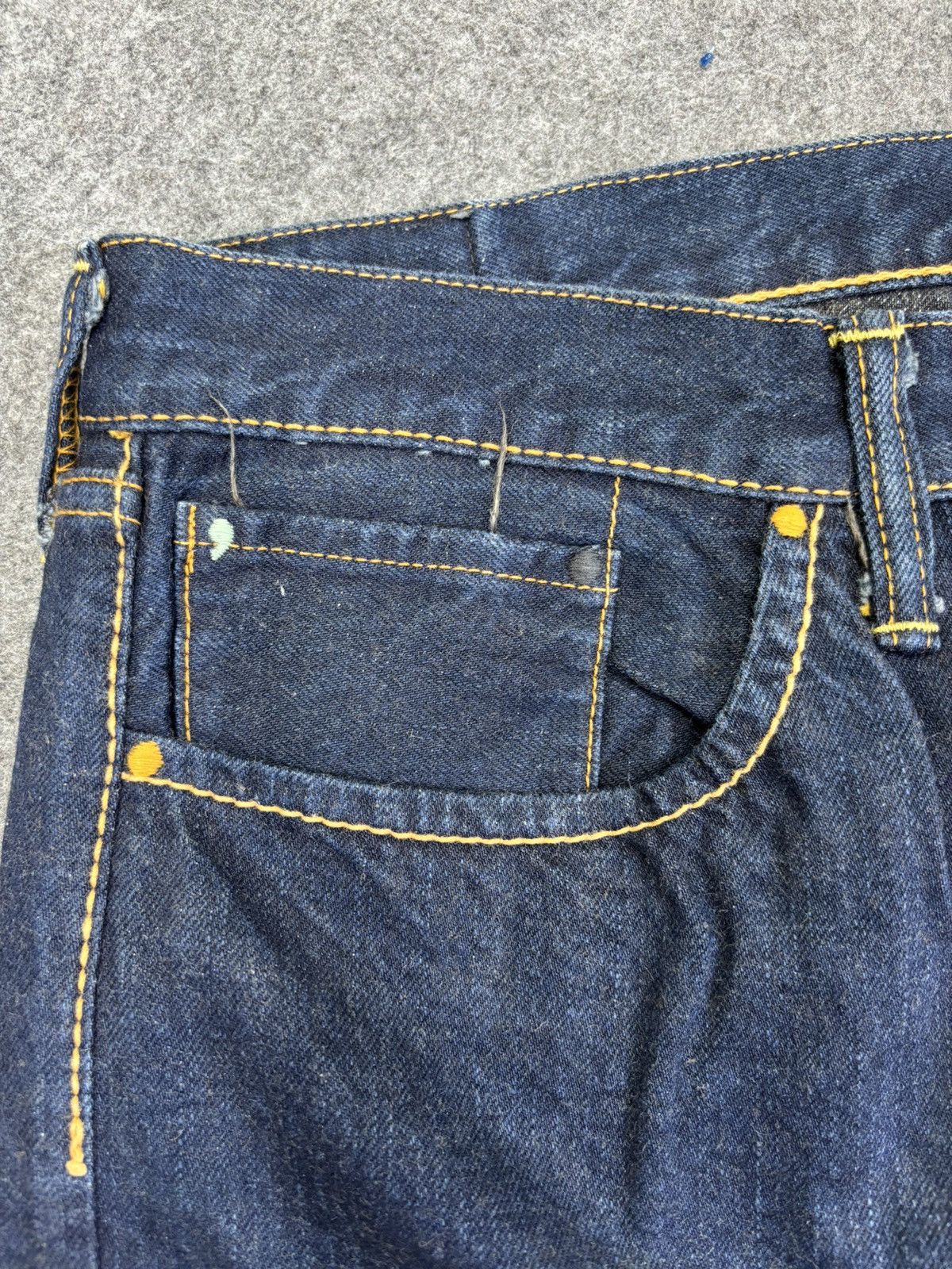 45rpm 💥Indigo Wash💥Rare 45rpm Organic Dye Regular Denim F893 Size US 31 - 5 Thumbnail