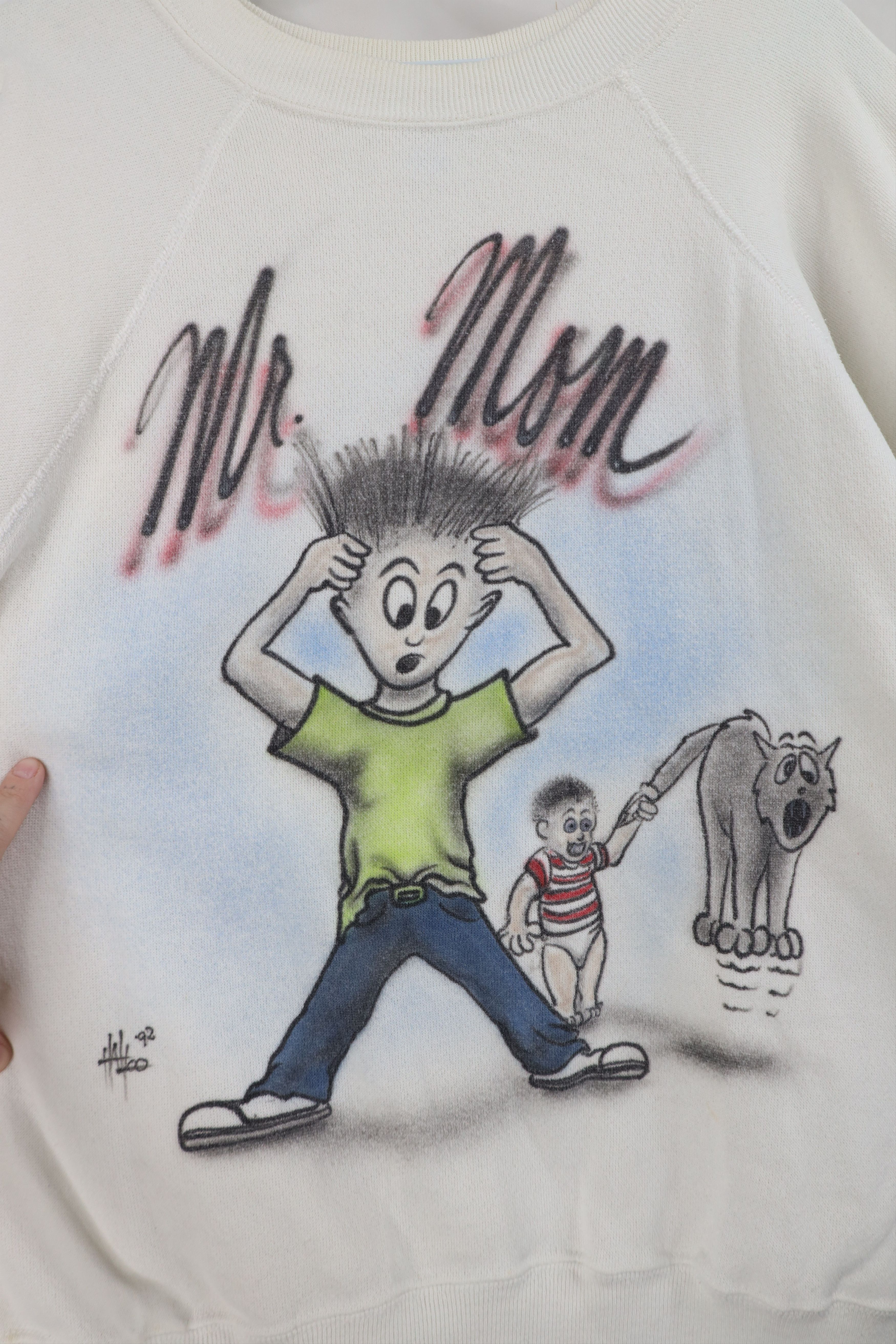 Vintage Vintage 90s Air Brush Mr Mom Crewneck Sweatshirt USA Size US M / EU 48-50 / 2 - 4 Thumbnail