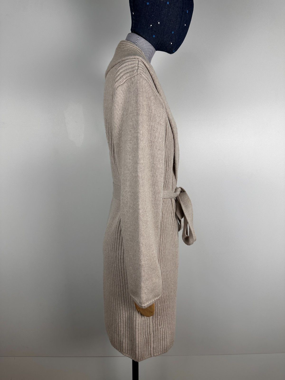 Max Mara Max Mara Wool Cardigan Knited Long Beige Size M Size M / US 6-8 / IT 42-44 - 6 Thumbnail