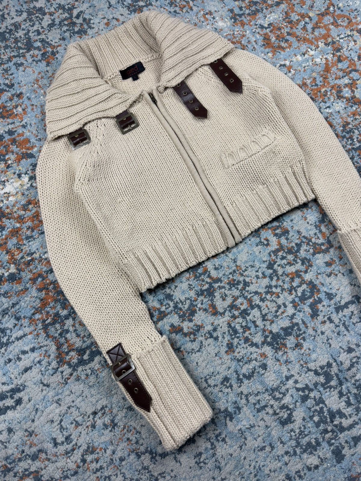 Japanese Brand × Vintage Vintage y2k Qued london crazy bondage cropped sweater knit Size L / US 10 / IT 46 - 3 Thumbnail
