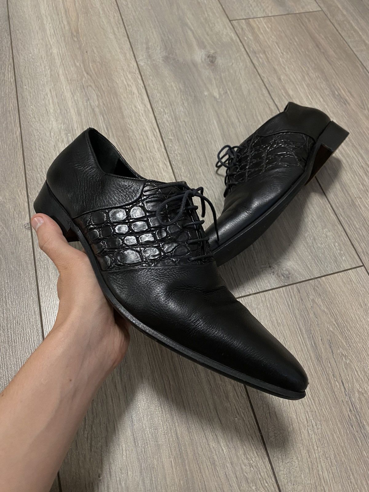 Zilli Zilli Shoes Crocodile Oxford Leather Genuine Derby Aligator Size US 8.5 / EU 41-42 - 1 Thumbnail
