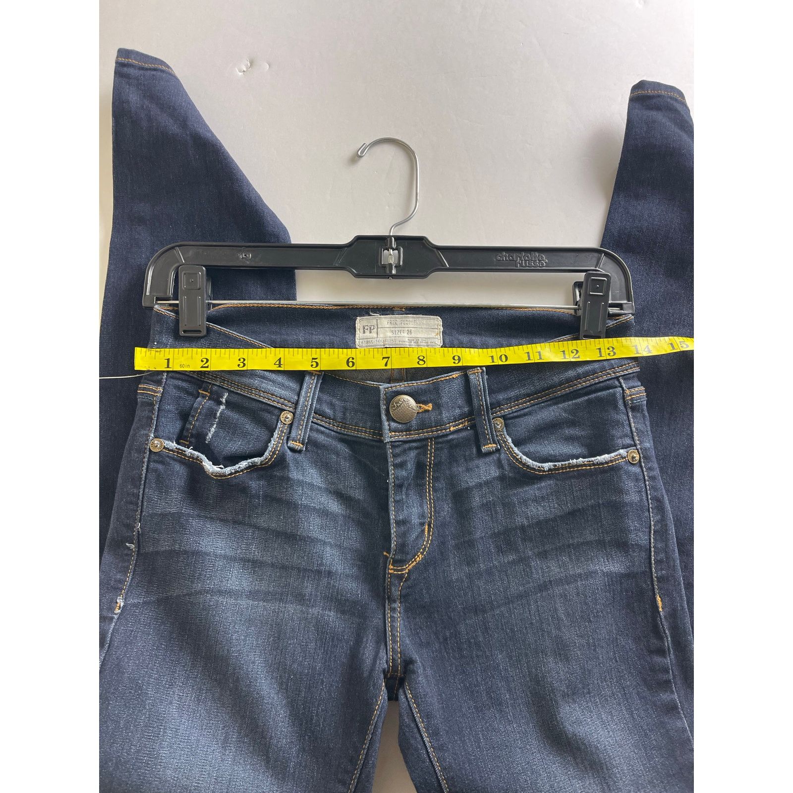 Free People Free People Blue Denim Skinny Jeans - Size 26 Size 26" / US 2 / IT 38 - 3 Thumbnail