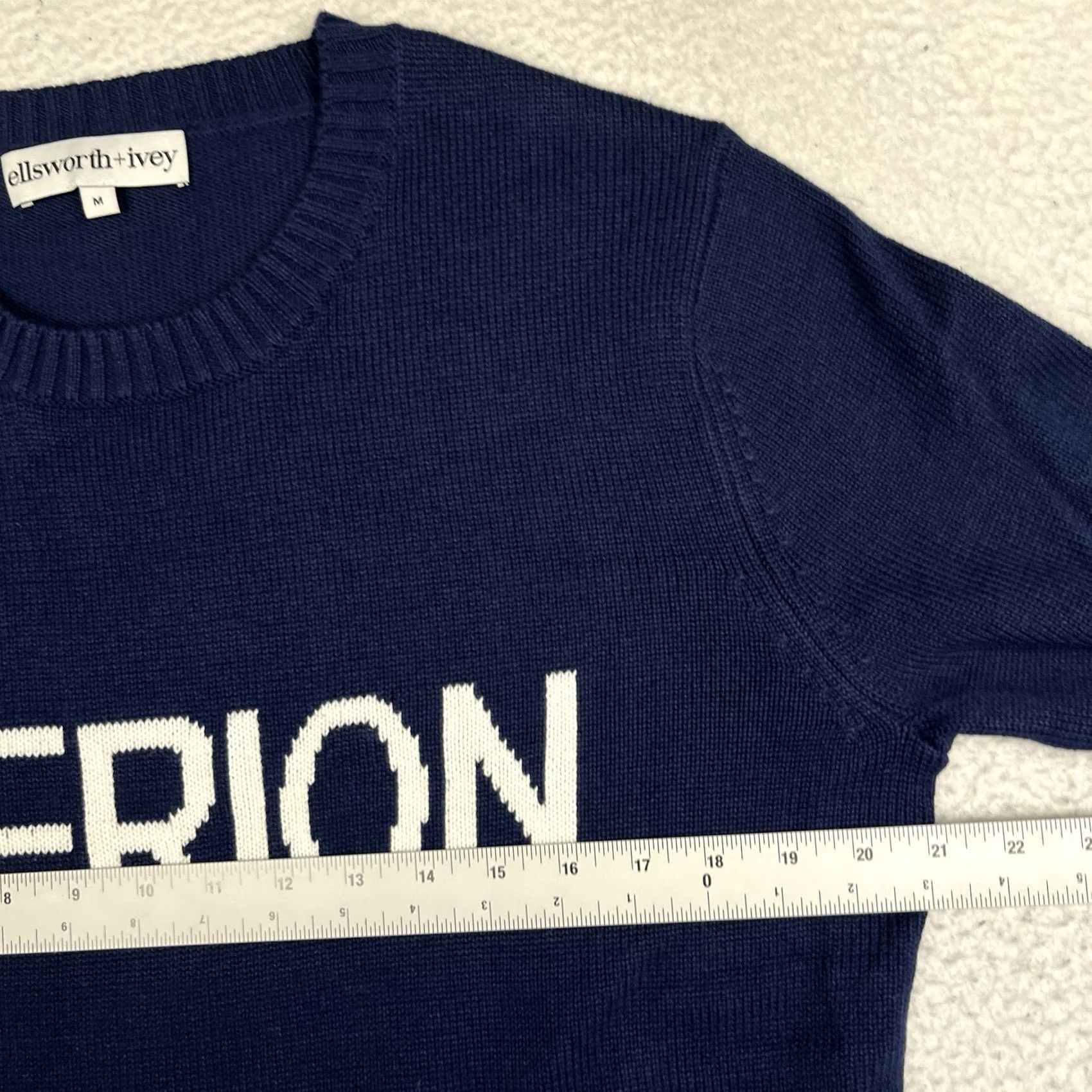 Vintage Ellsworth & Ivey Merion Golf Club Sweater Medium Blue Preppy Size M / US 6-8 / IT 42-44 - 4 Thumbnail