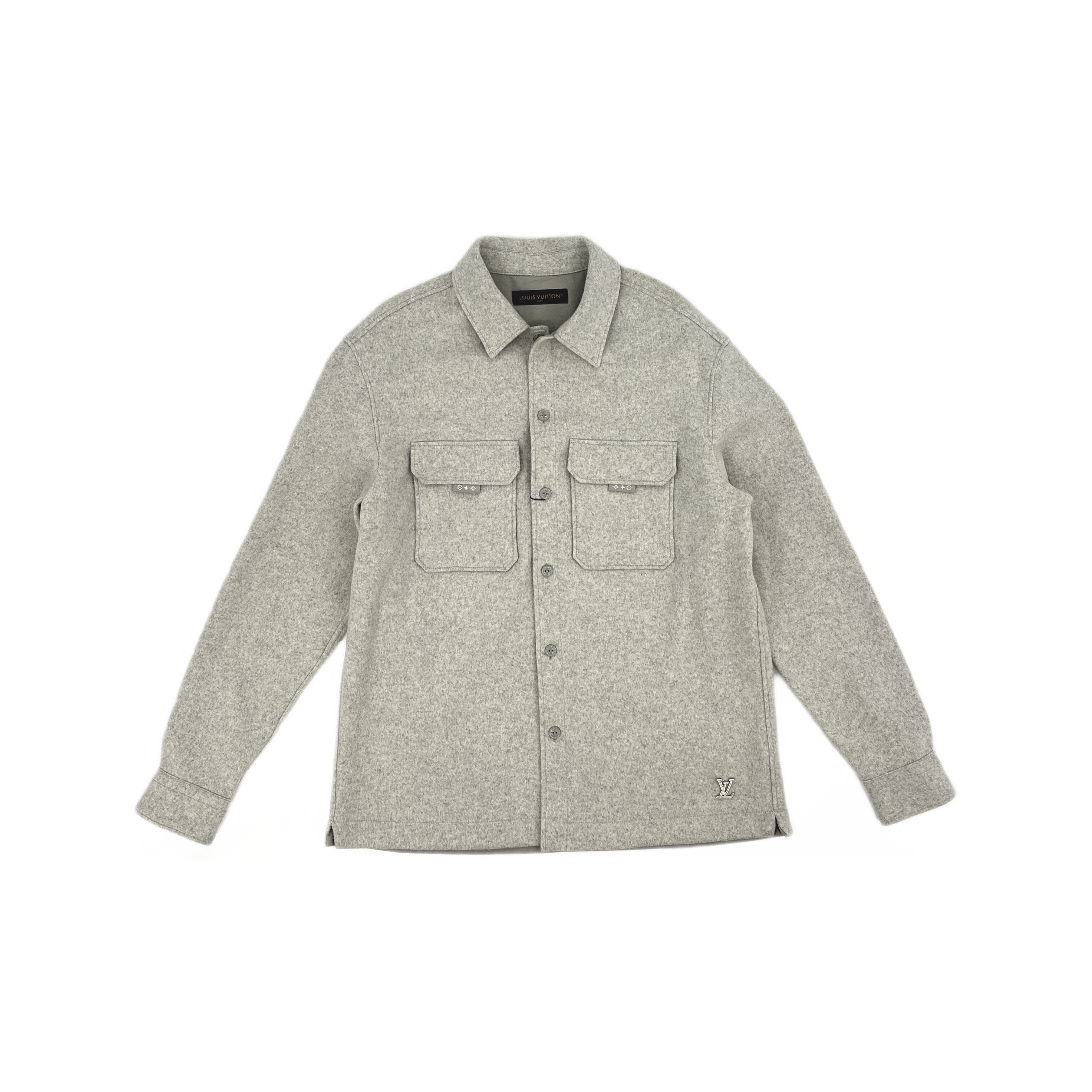 Louis Vuitton Louis Vuitton Logo Wool Button Up Shirt L Size US L / EU 52-54 / 3 - 1 Thumbnail