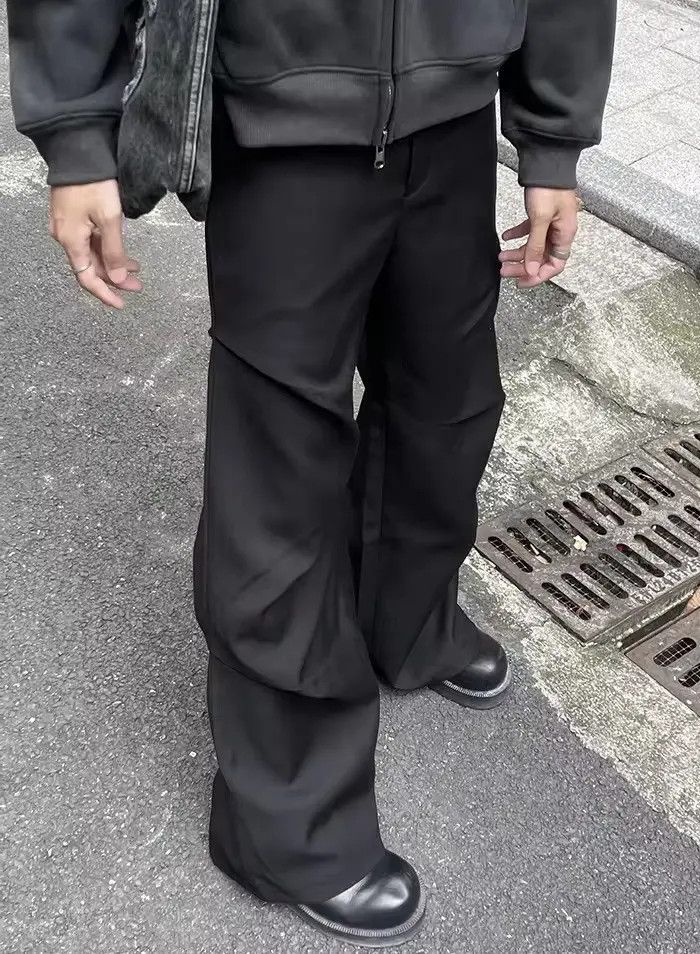 Japanese Brand × Vintage Outdoor retro cleanfit ruched pleated flared pants Size US 32 / EU 48 - 4 Thumbnail