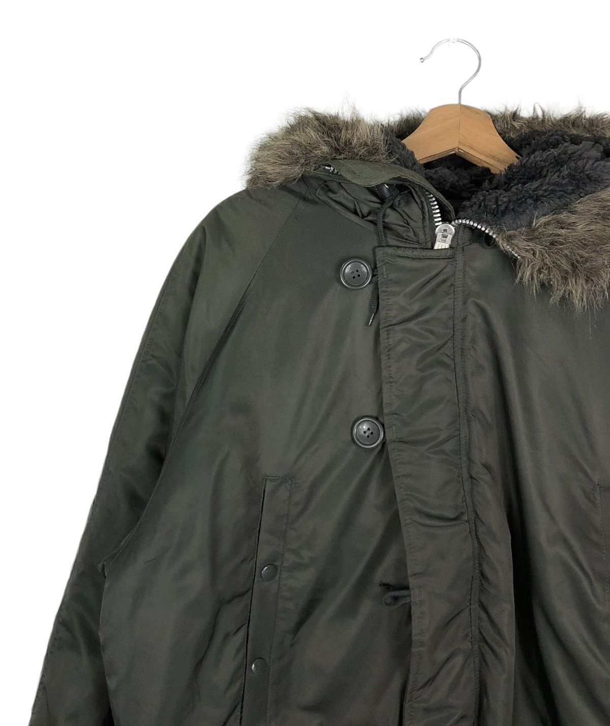 Japanese Brand 🔥VINTAGE PARKA PARACHUTE JACKET MILITARY NICX SIXX MINK FUR Size US L / EU 52-54 / 3 - 7 Thumbnail