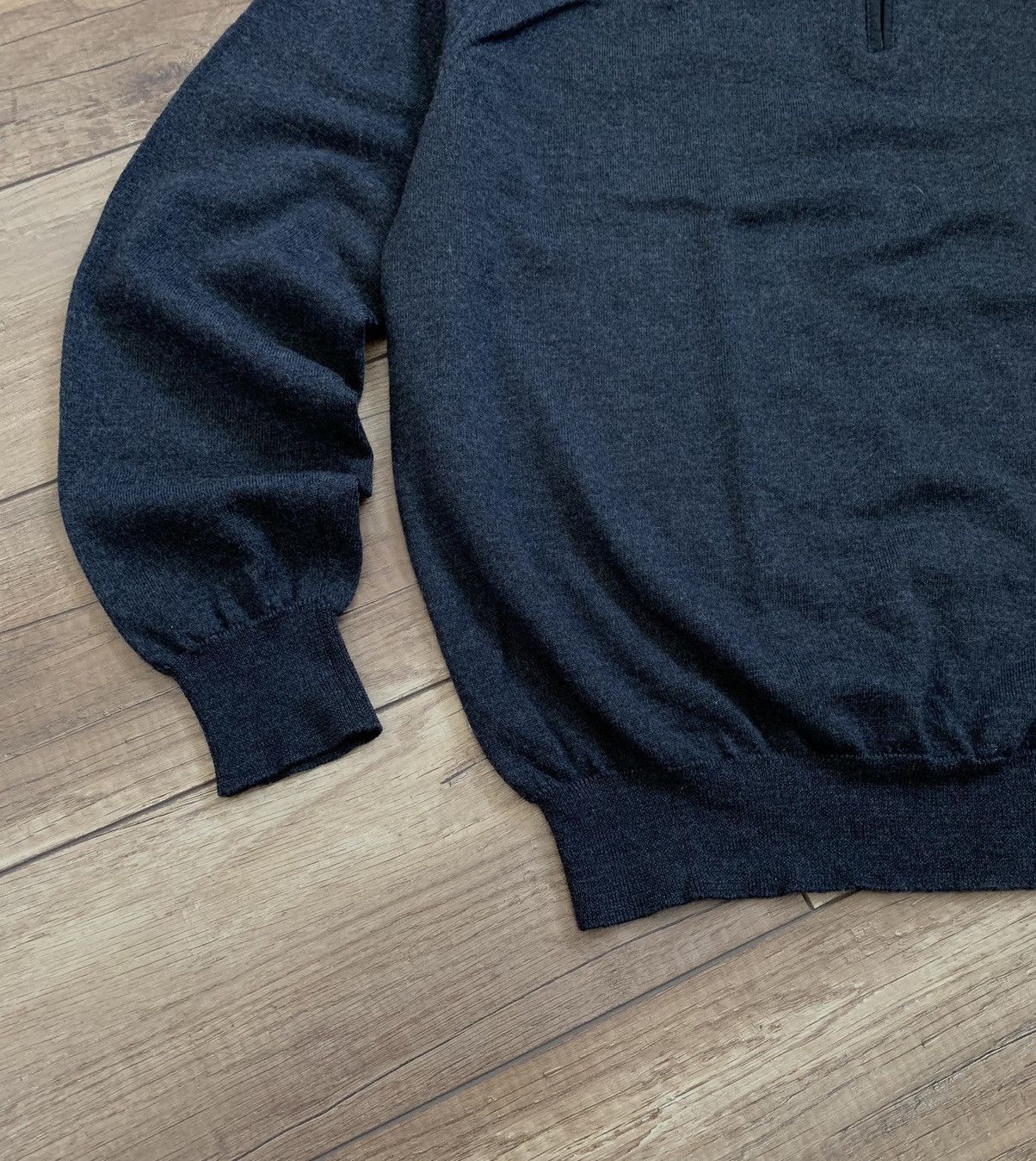 Fedeli Fedeli 1/4 Zip Sweater Pullover Wool Size US L / EU 52-54 / 3 - 7 Thumbnail