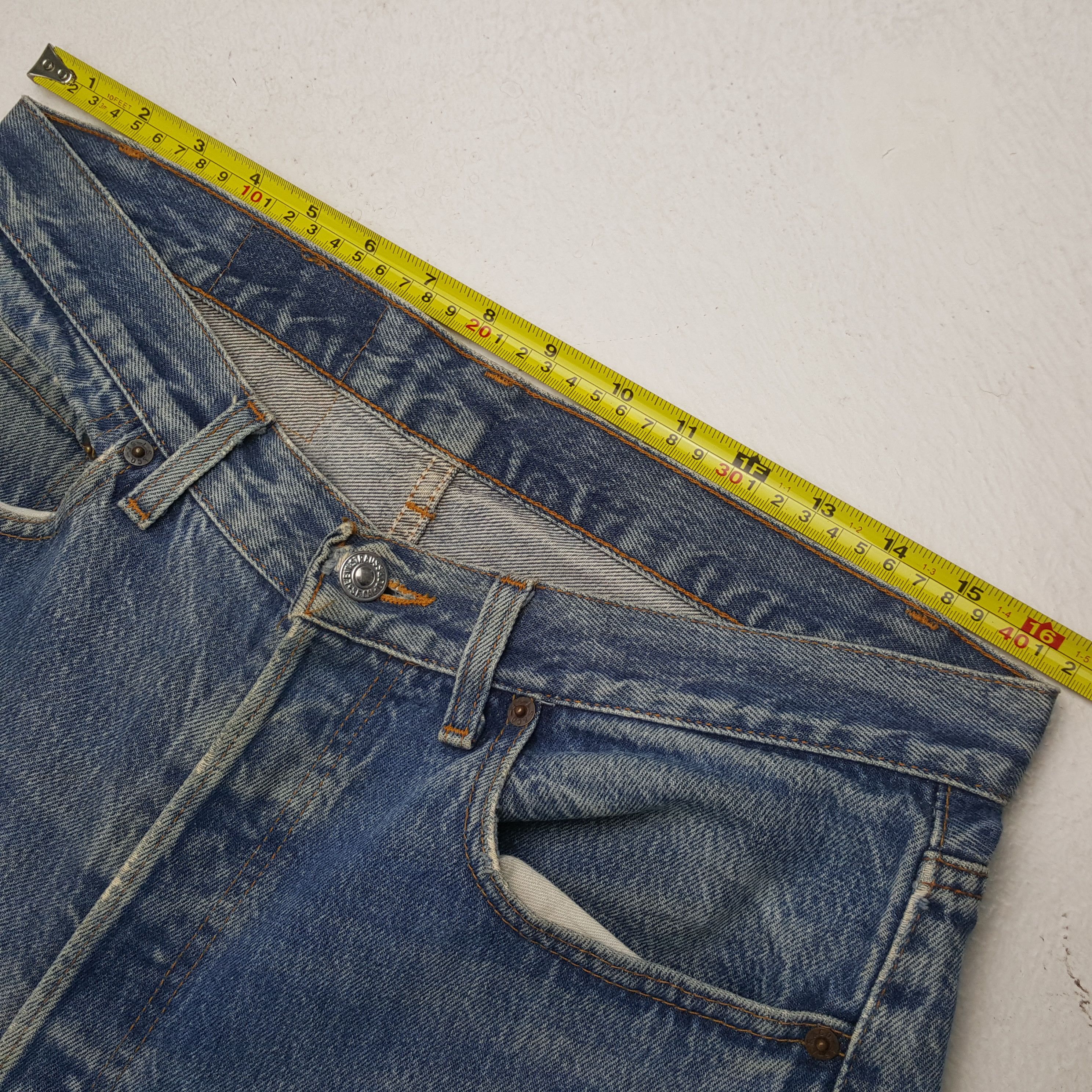 Levi's Levis Streetwear Style Distressed Jeans RR9 Size US 33 - 7 Thumbnail