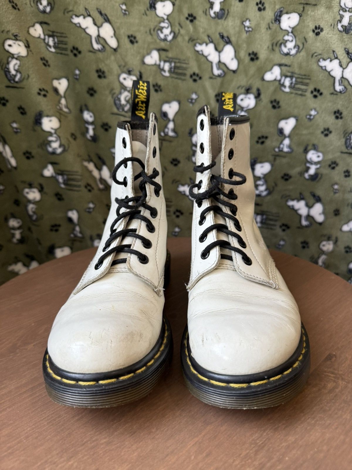 Dr. Martens Dr. Martens 1460 White Boots Size US 7.5 / IT 37.5 - 4 Thumbnail