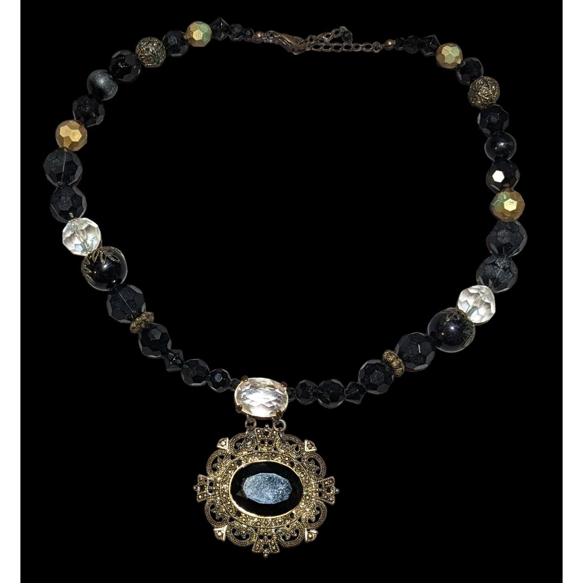 Other Upcycled Vintage Victorian Gemmed Necklace Size ONE SIZE - 1 Thumbnail