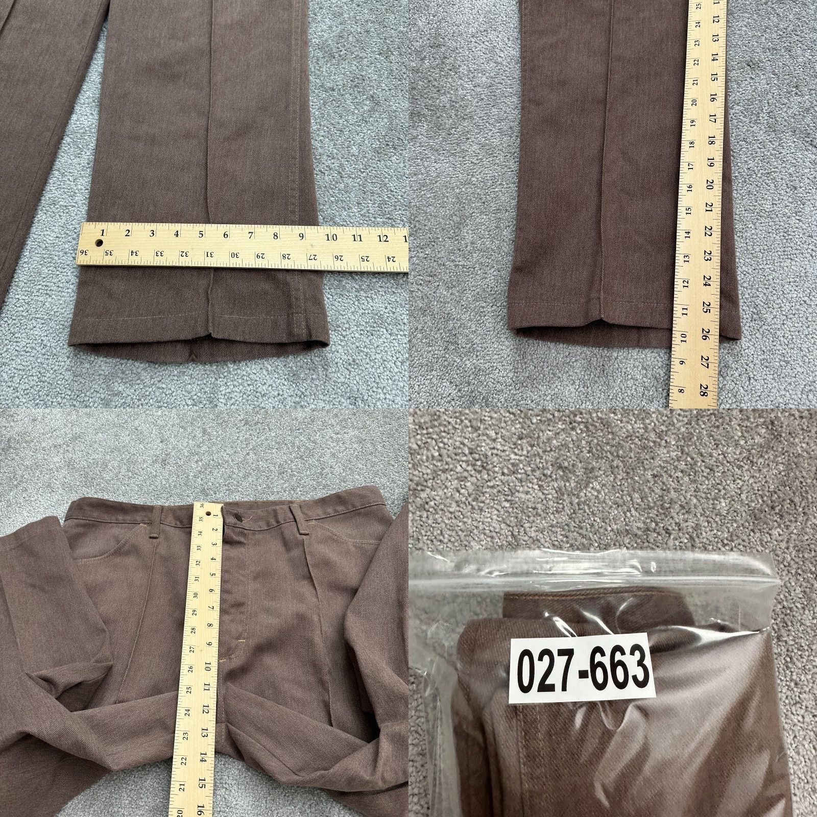 Vintage Maverick Jeans Mens 40L Brown Straight Leg Cropped Casual Classic Outdoor 38x26 Size US 40 / EU 56 - 8 Thumbnail
