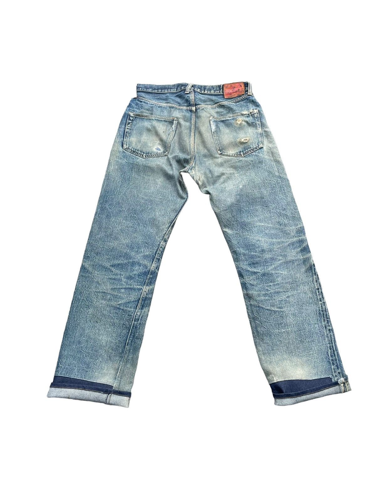 Denime × Vintage Vintage Denime Selvedge Distresed Denim Size US 32 / EU 48 - 8 Thumbnail
