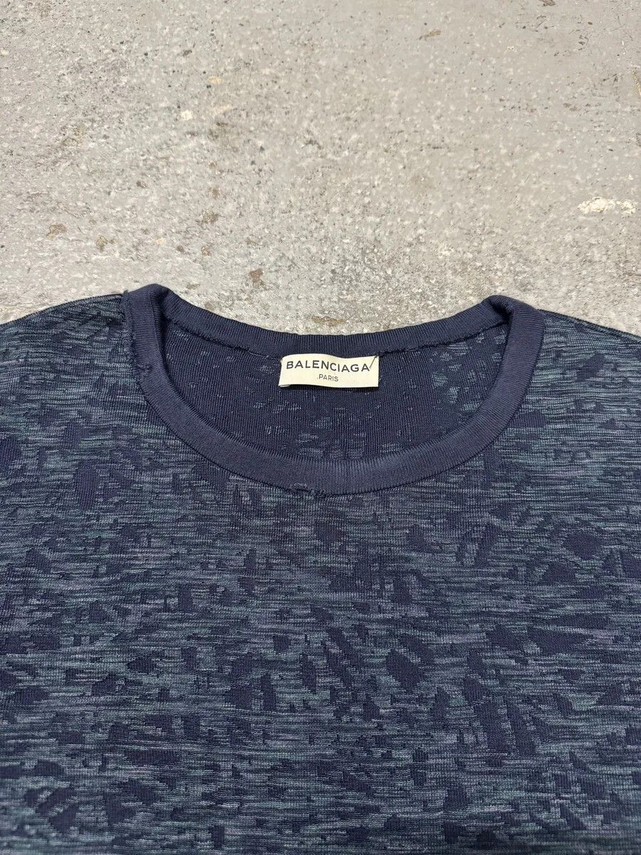 Balenciaga SS2013 Balenciaga Navy Textured Sweater by Nicolas Ghesquiere Size US XS / EU 42 / 0 - 11 Thumbnail