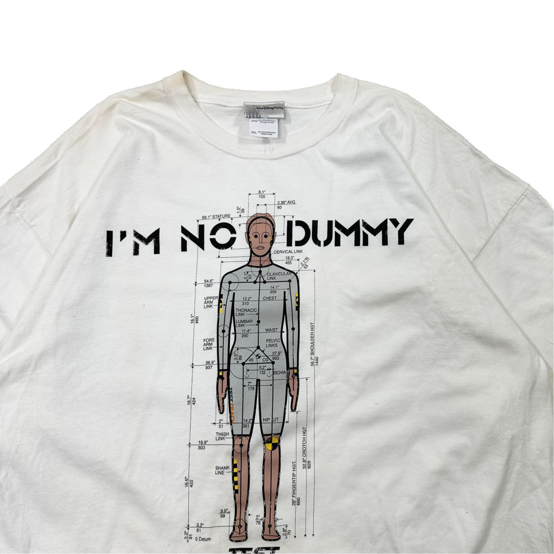 Vintage Vintage 00s Walt Disney World I'm No Dummy Graphic T Shirt Size US XXL / EU 58 / 5 - 2 Thumbnail