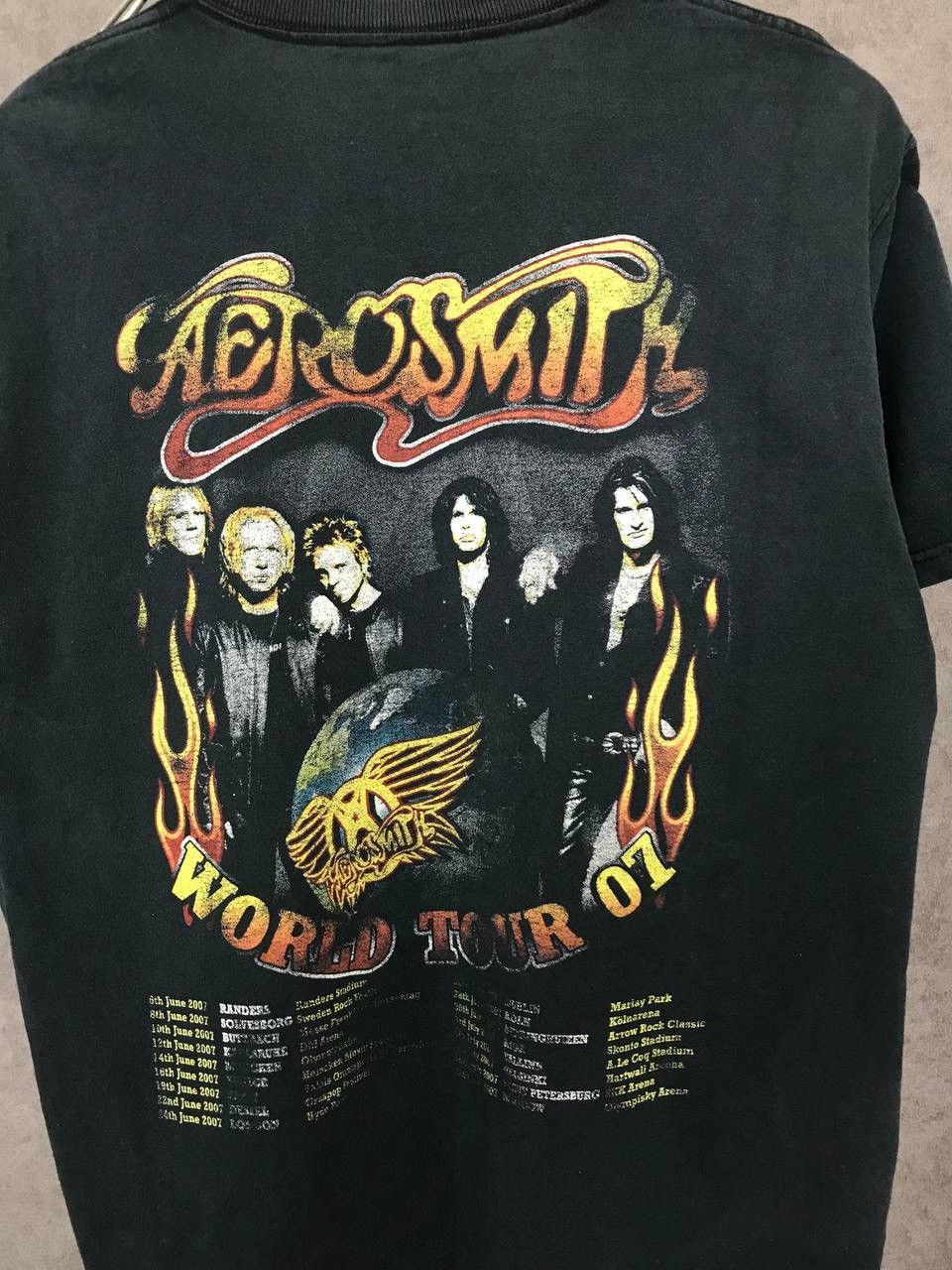 Band Tees Aerosmith 2007 rock band tour tee Size US L / EU 52-54 / 3 - 2 Thumbnail