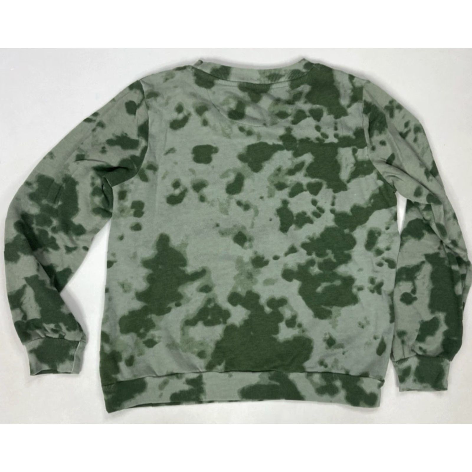 Vintage Guns N' Roses Logo Graphic Sweatshirt Women XS Green Tie Dye Music Shirt Pullover Crew Neck Vintage? Size XS / US 0-2 / IT 36-38 - 2 Thumbnail