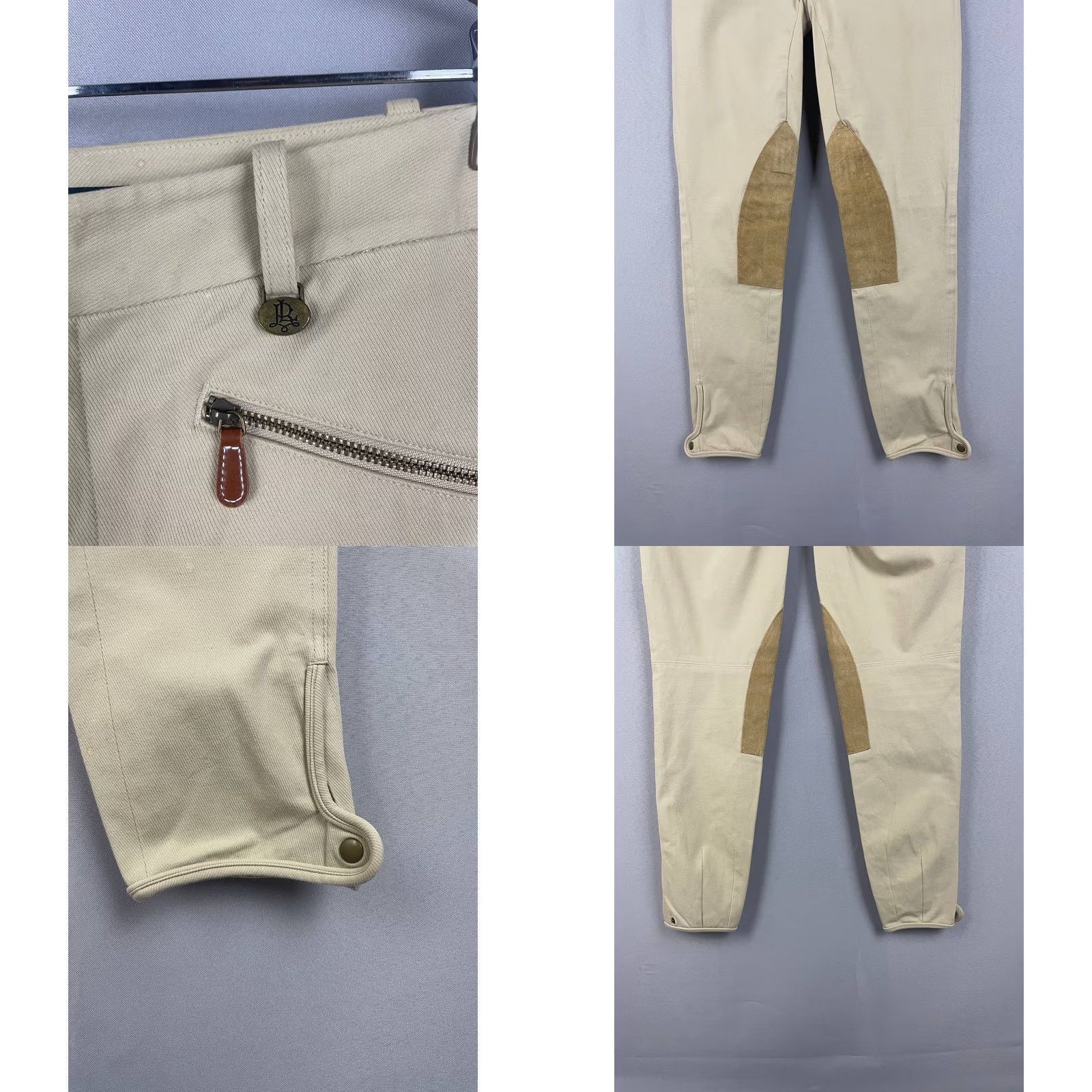 Ralph Lauren Ralph Lauren Couture Pants Size S Cream Cotton Skinny Leg Horse Riding Womens Size 28" / US 6 / IT 42 - 8 Thumbnail