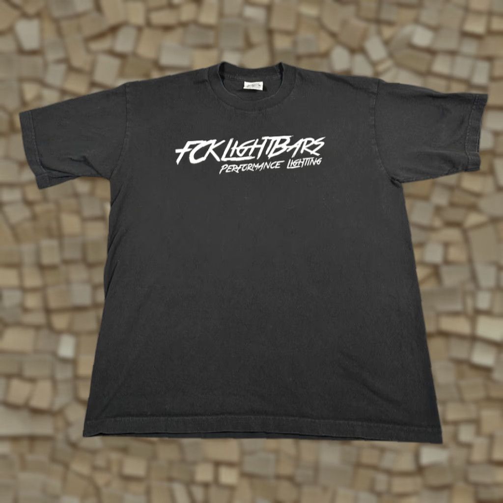 Vintage Fck Lightbars Shirt XL Adult Black 5 Pro Athletic Mens Crew Neck Short Sleeve Cotton USA 90s Retro Patriotic Offroad Mot... Size US XL / EU 56 / 4 - 1 Thumbnail