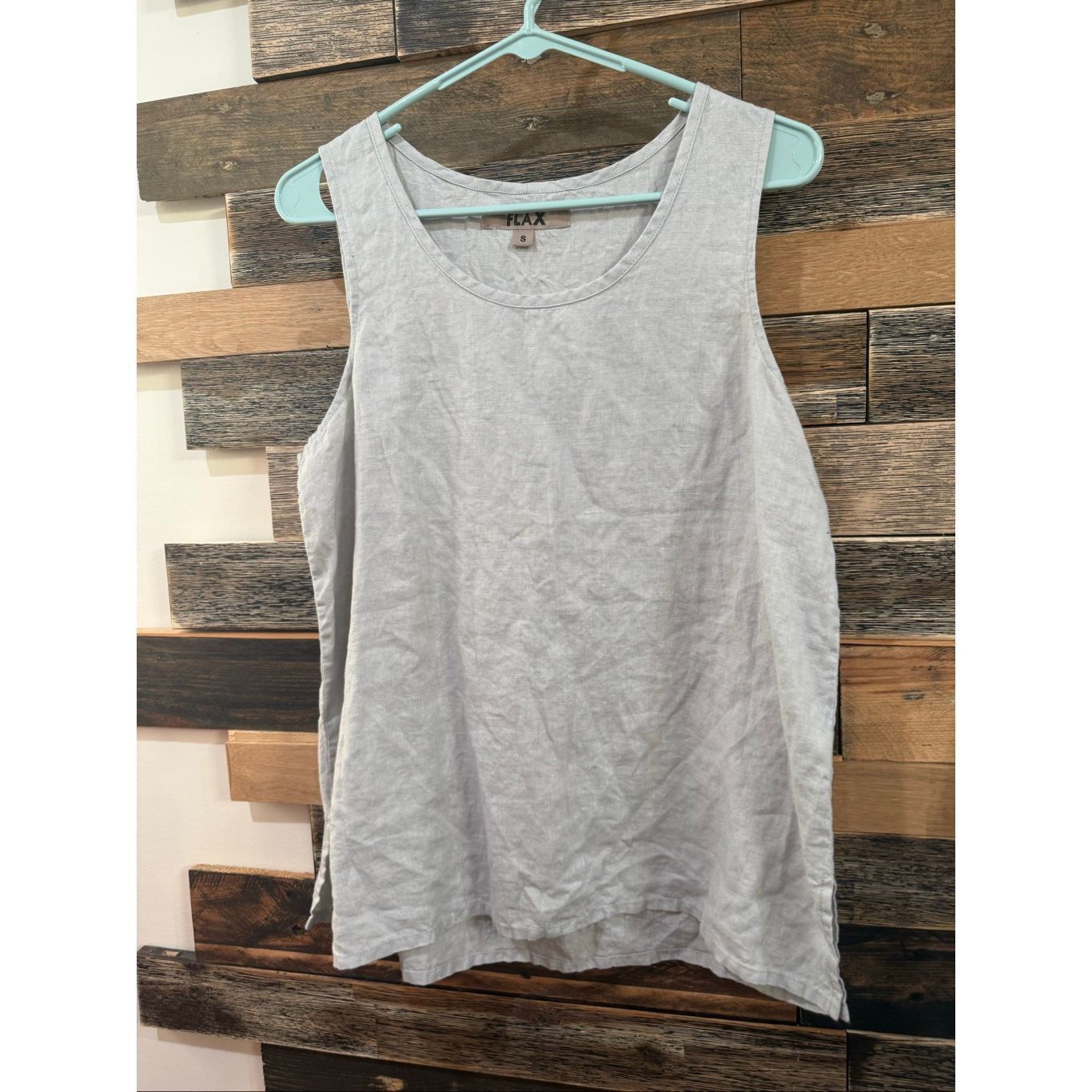 FLAX Flax NWOT linen sleeveless grey top size small Size S / US 4 / IT 40 - 2 Thumbnail