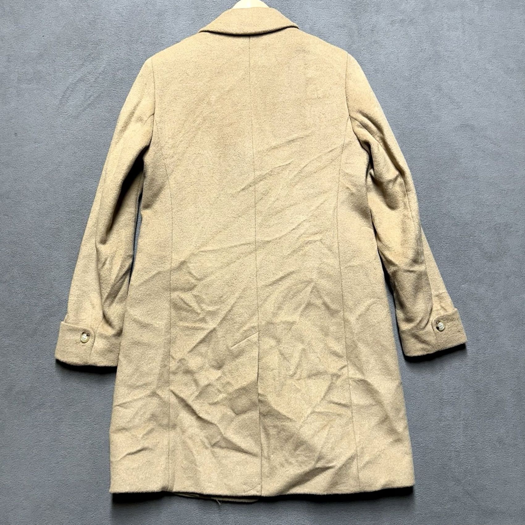 Ralph Lauren Lauren Ralph Lauren Pea Coat Womens 6 Tan Beige Wool Blend Long Overcoat EUC Jacket/Coat Size M / US 6-8 / IT 42-44 - 2 Thumbnail