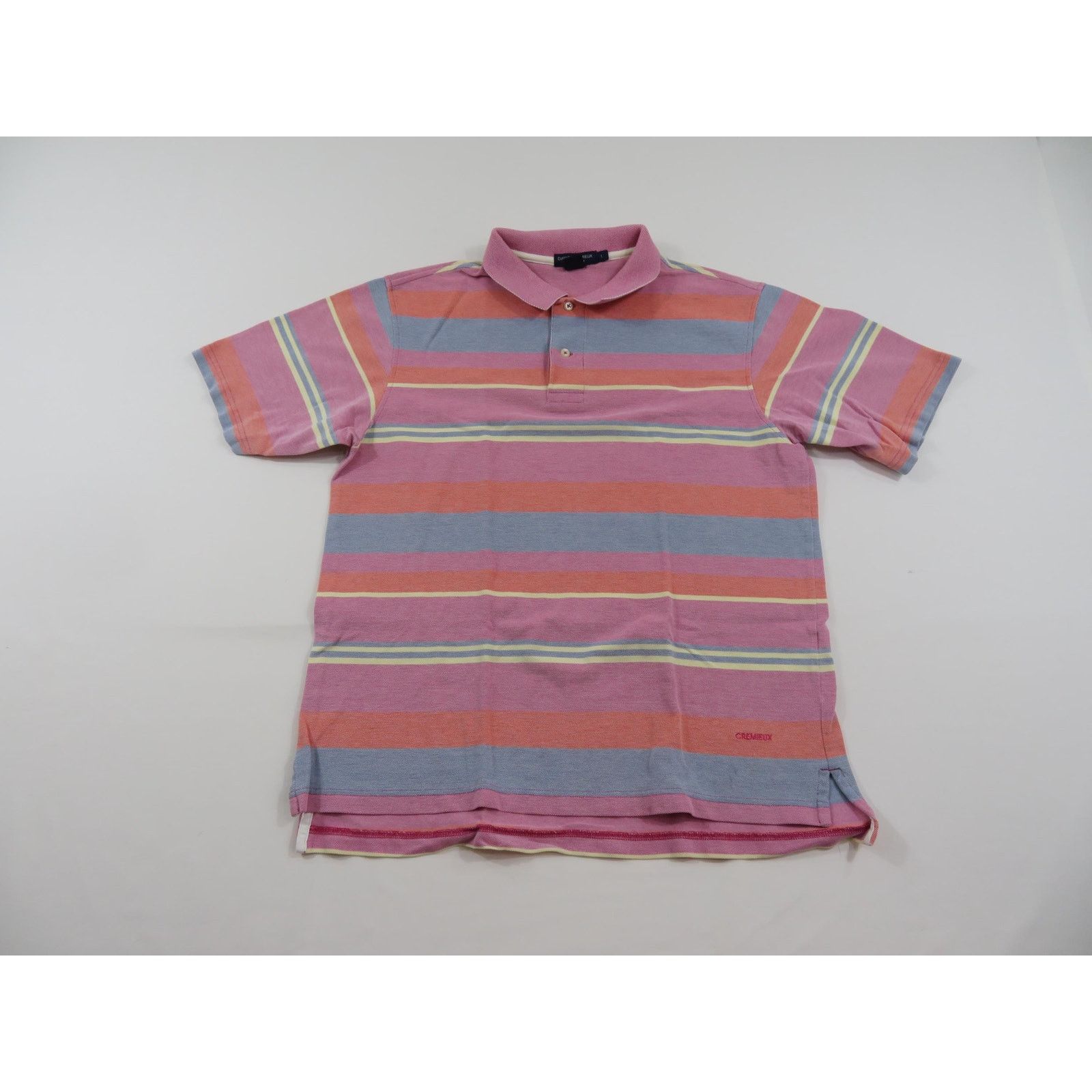 Daniel Cremieux Daniel Cremieux Collared Polo Pique Striped Shirt L Pastel Size US L / EU 52-54 / 3 - 1 Thumbnail