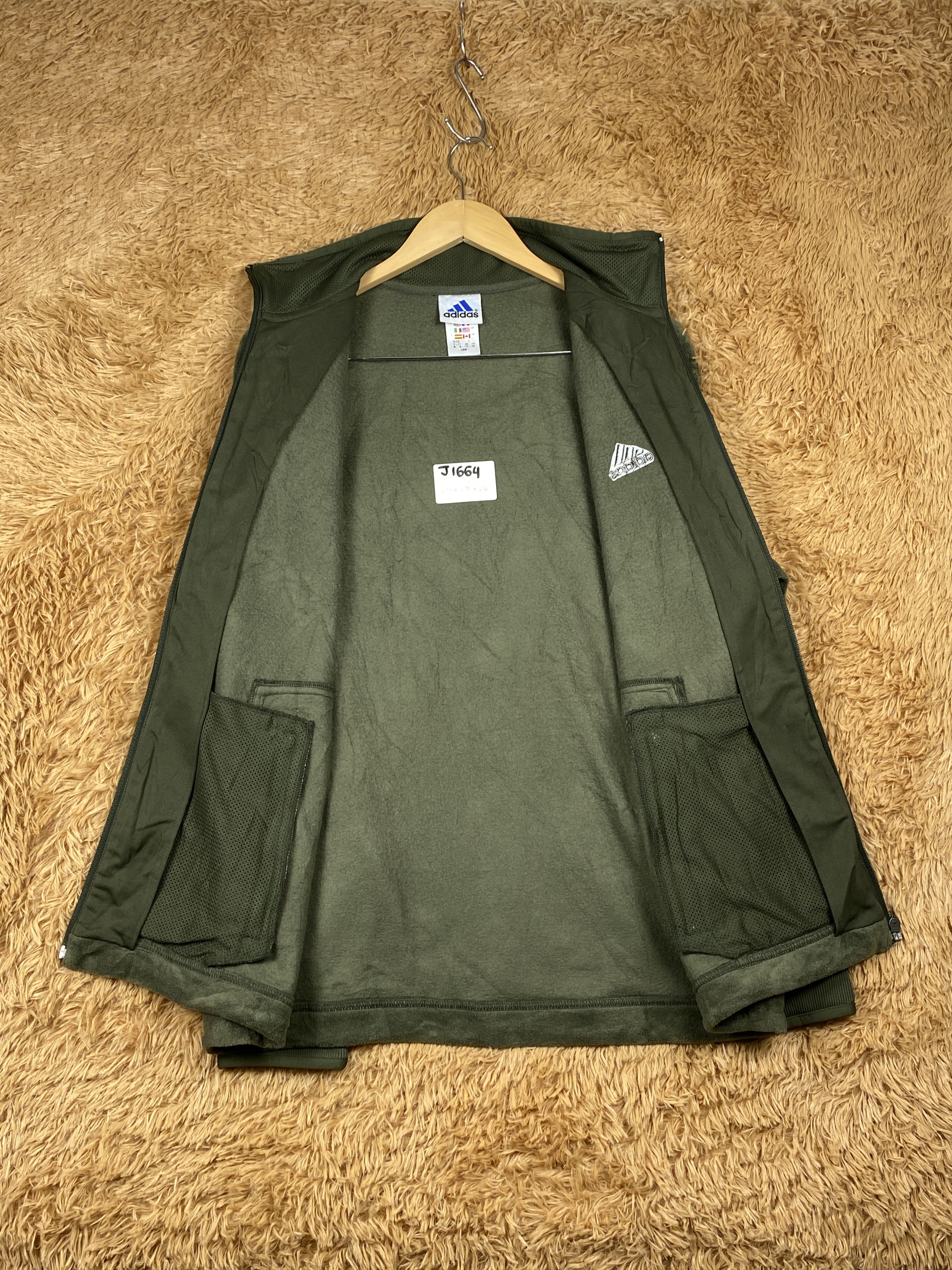 Adidas Vintage Adidas Sportwear Fleece Zip Up Jacket J1664 Size US M / EU 48-50 / 2 - 6 Thumbnail
