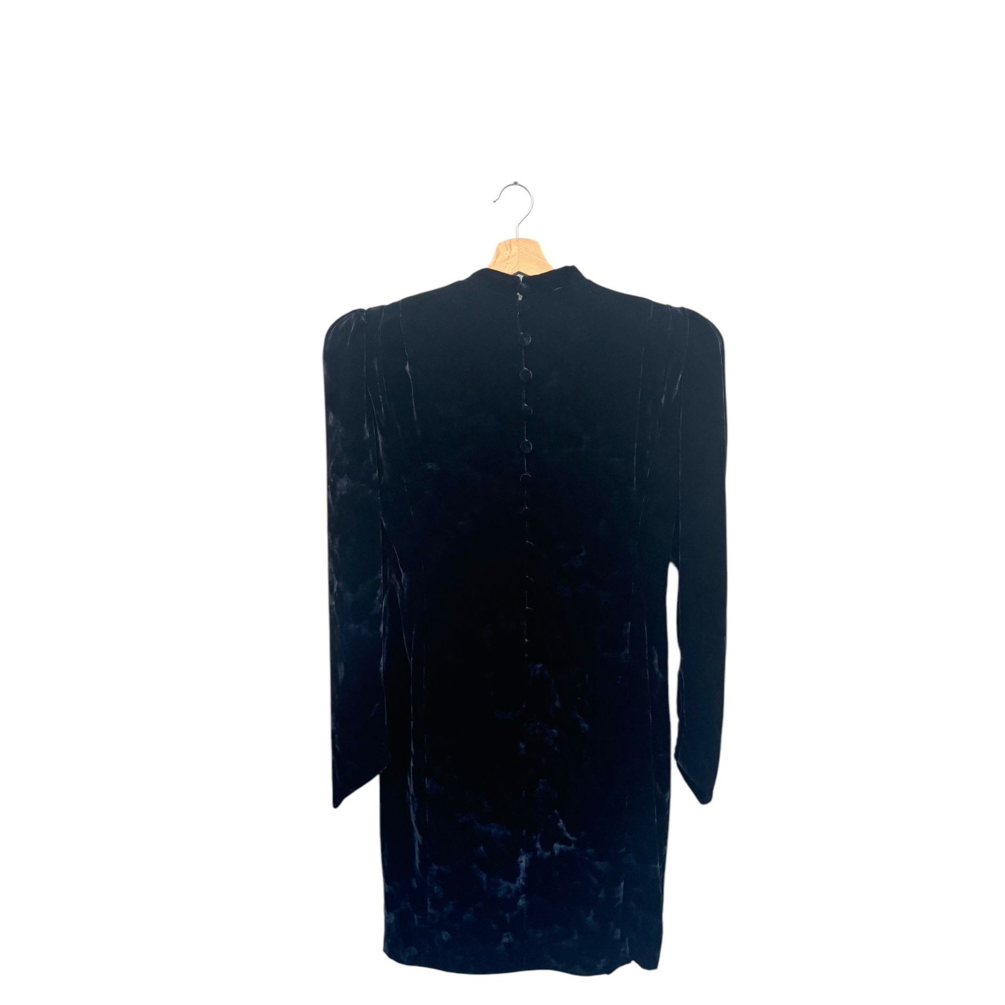 Yves Saint Laurent Vintage Black Velvet Dress Size M / US 6-8 / IT 42-44 - 1 Thumbnail