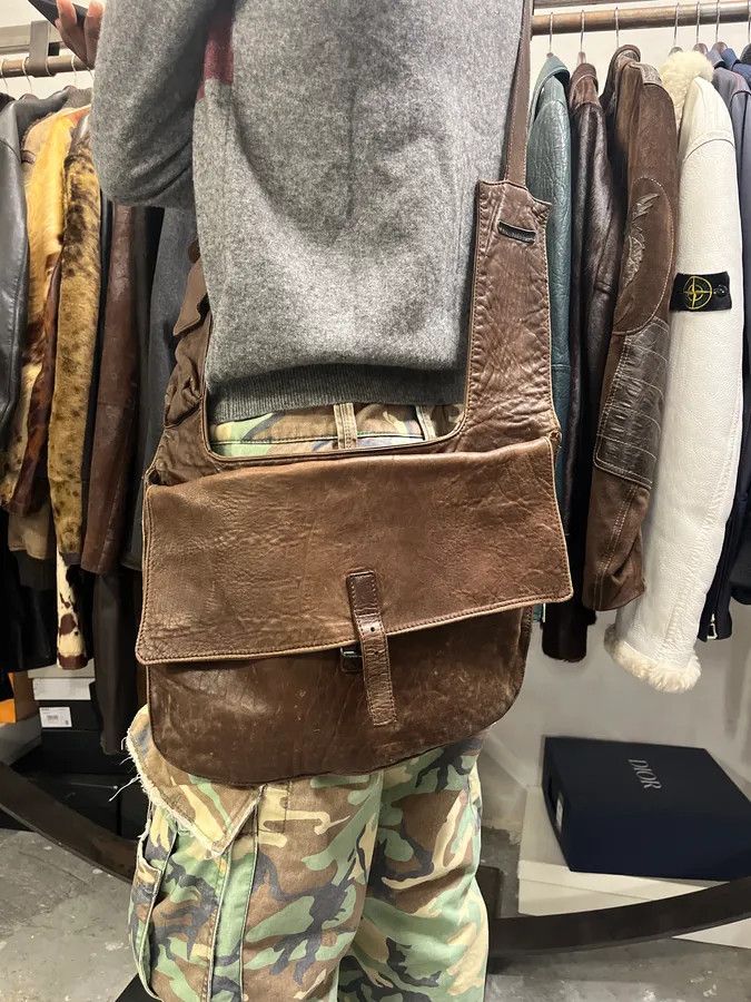 Designer × Dolce & Gabbana × Vintage 2000s Dolce & Gabbana Cargo Brown Leather Bag Size ONE SIZE - 2 Thumbnail