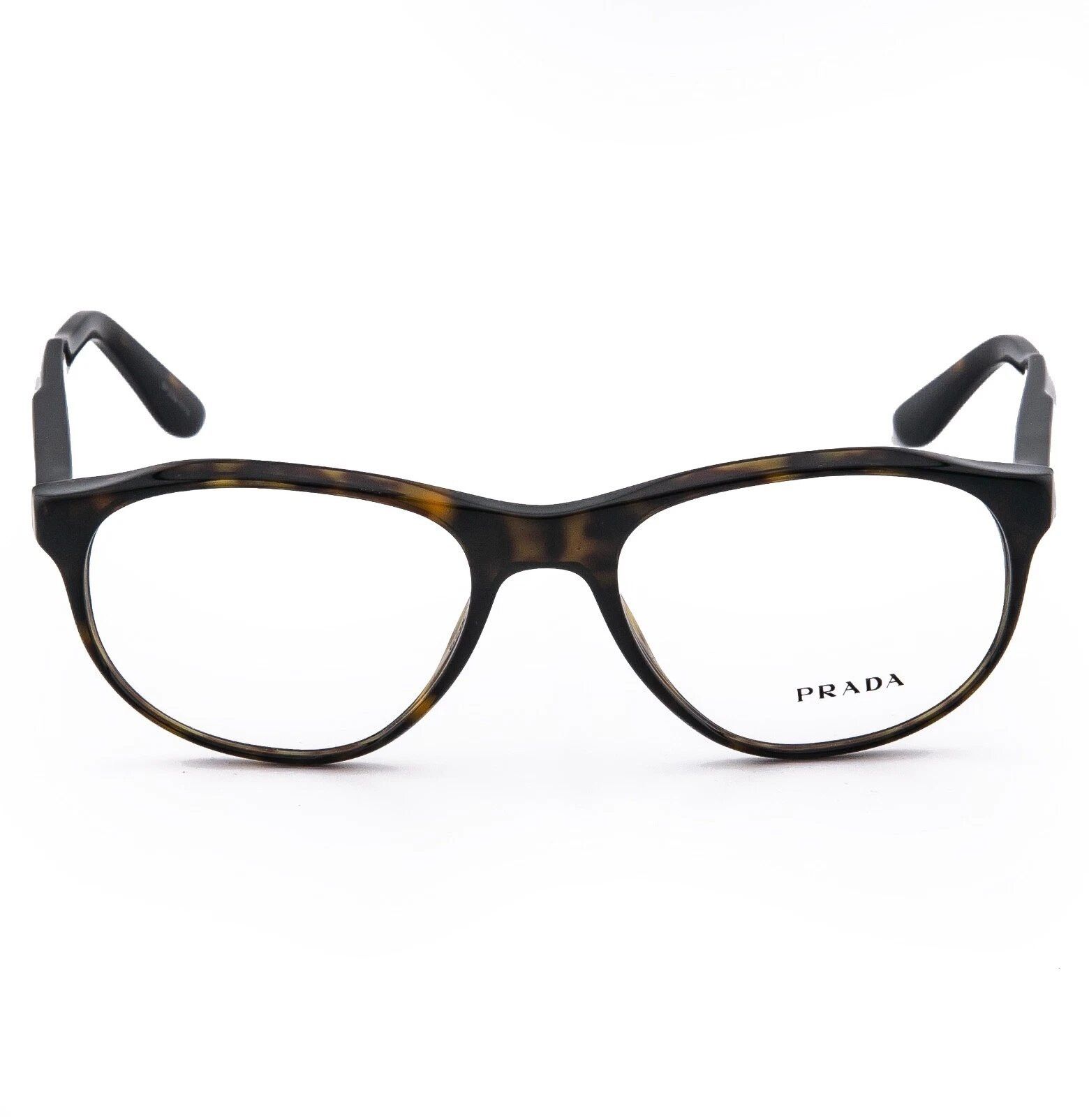 Prada PRADA 12S JOURNAL PR12SV Brown Havana Oval Optical Frame Size ONE SIZE - 4 Thumbnail