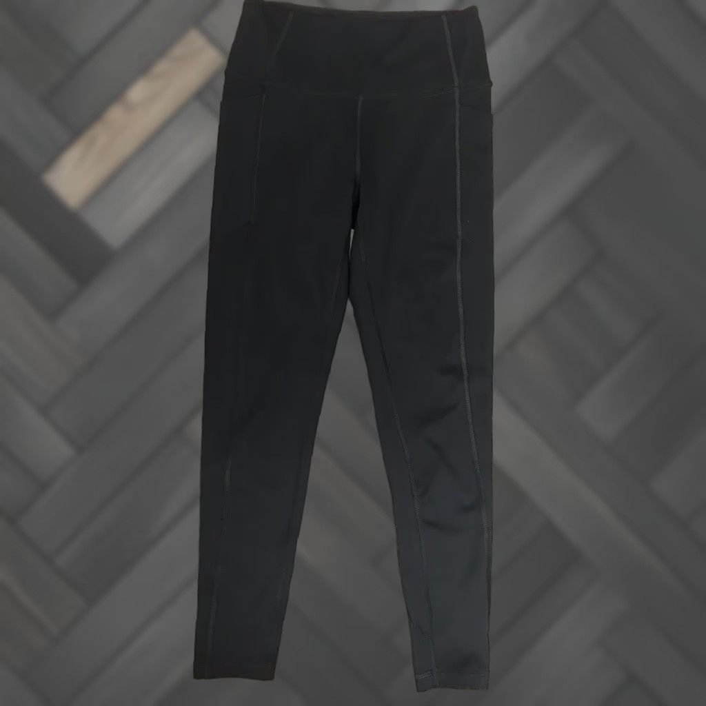 Victoria's Secret Victoria's Secret Leggings Women's Size 4 Black Ankle Pockets Stretch Solid Logo Activewear Slim Size 27" / US 4 / IT 40 - 1 Thumbnail