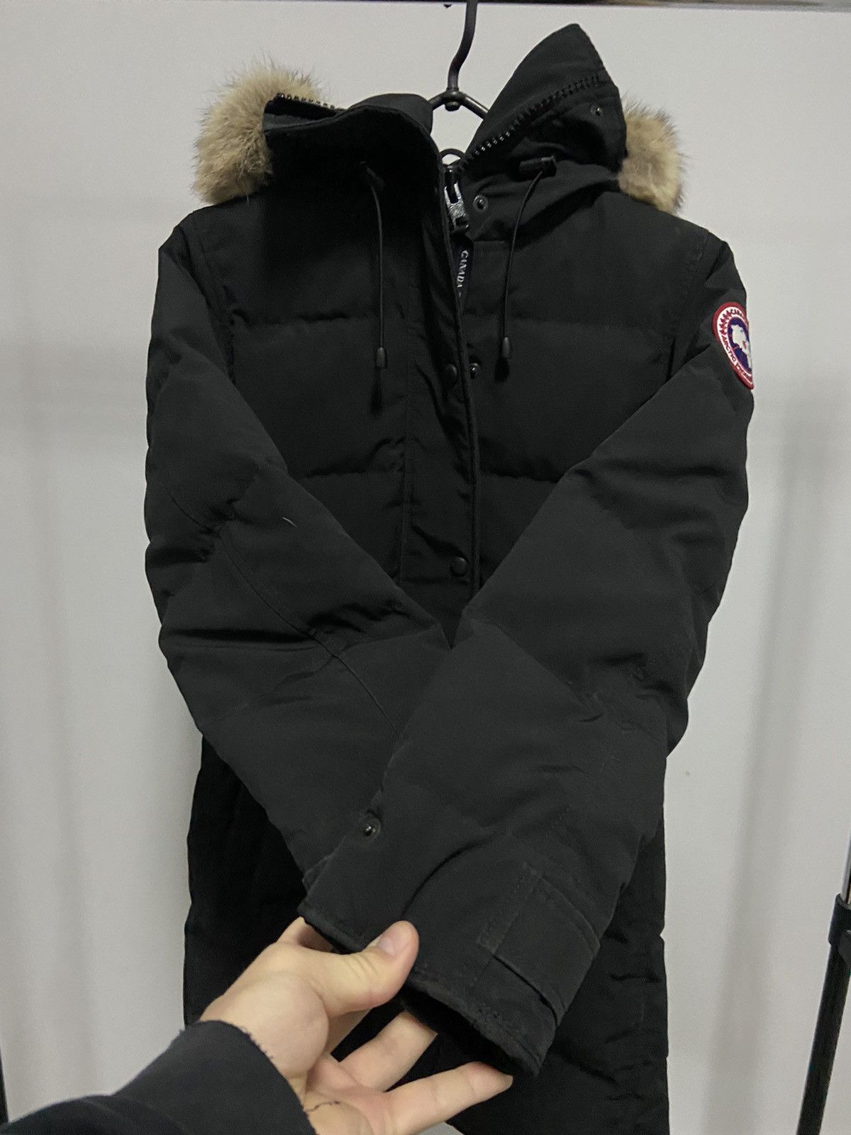 Canada Goose × Vintage Canada Goose shelburne Parka Jacket Vintage Hooded fur Size XS / US 0-2 / IT 36-38 - 7 Thumbnail