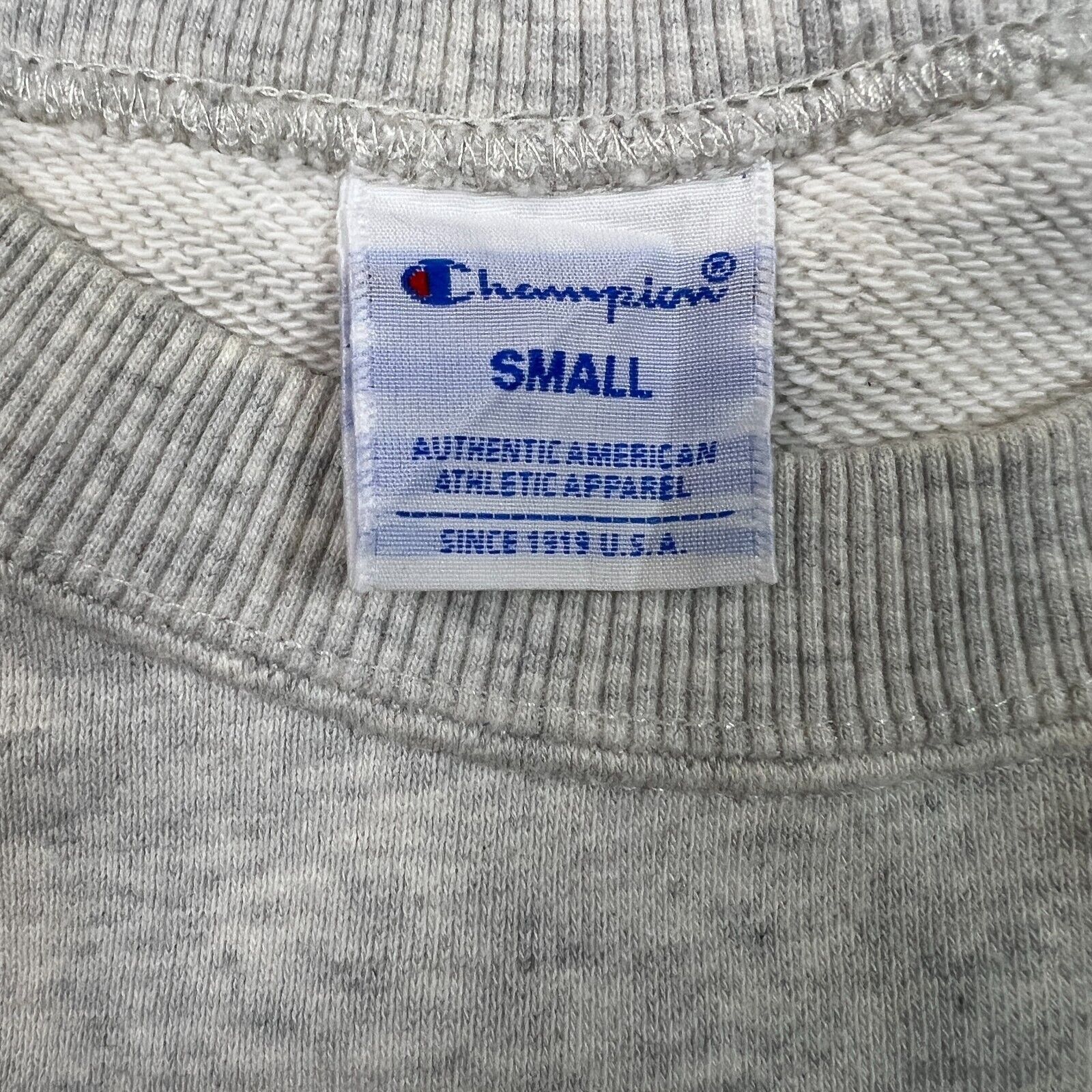 Champion × Vintage Champion Sweatshirt Gray Athletic Script Pullover Crewneck Size S / US 4 / IT 40 - 5 Thumbnail