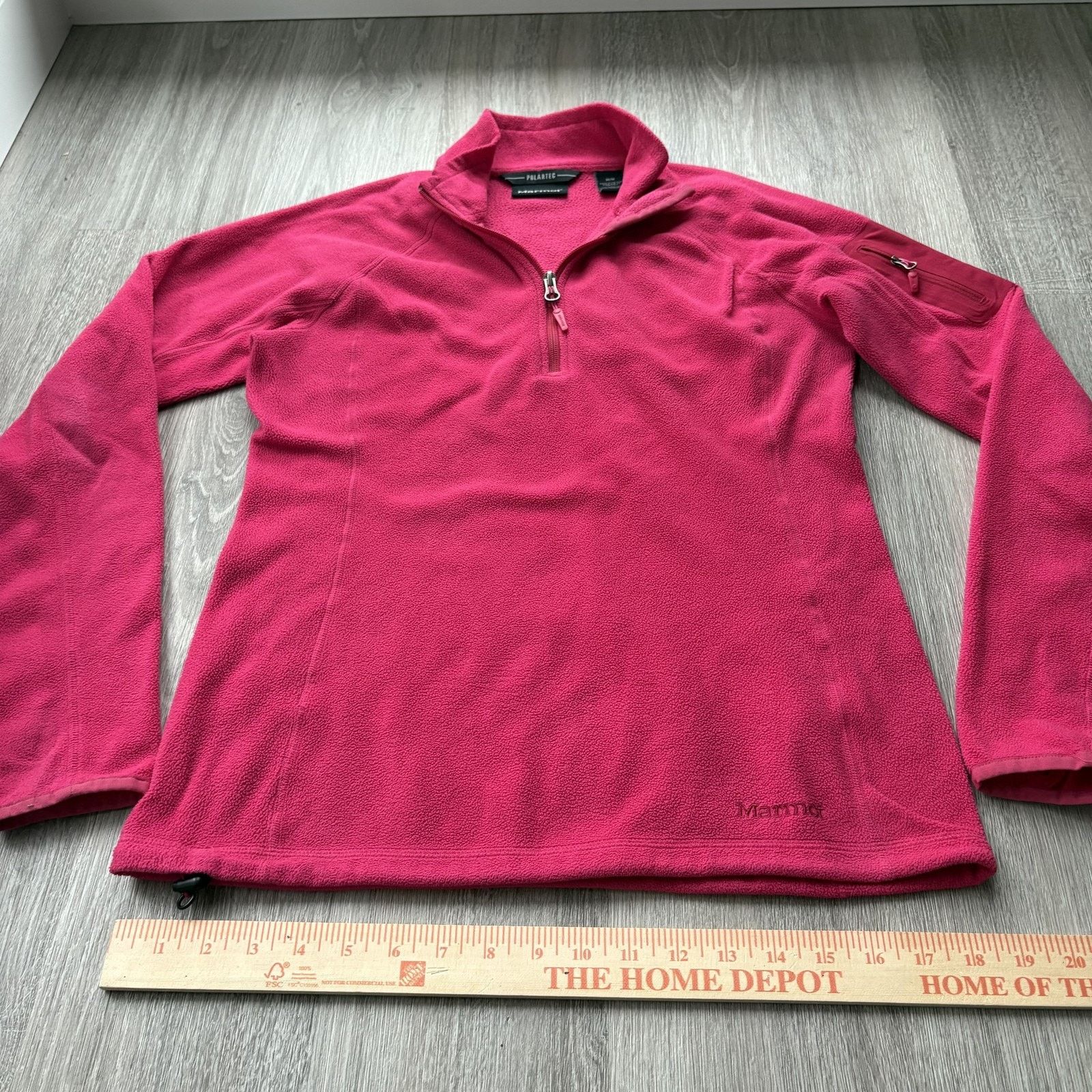 Marmot Marmot Women's 1/4 Zip Fleece Pullover Hiking Outdoor Pink M Size S / US 4 / IT 40 - 3 Thumbnail
