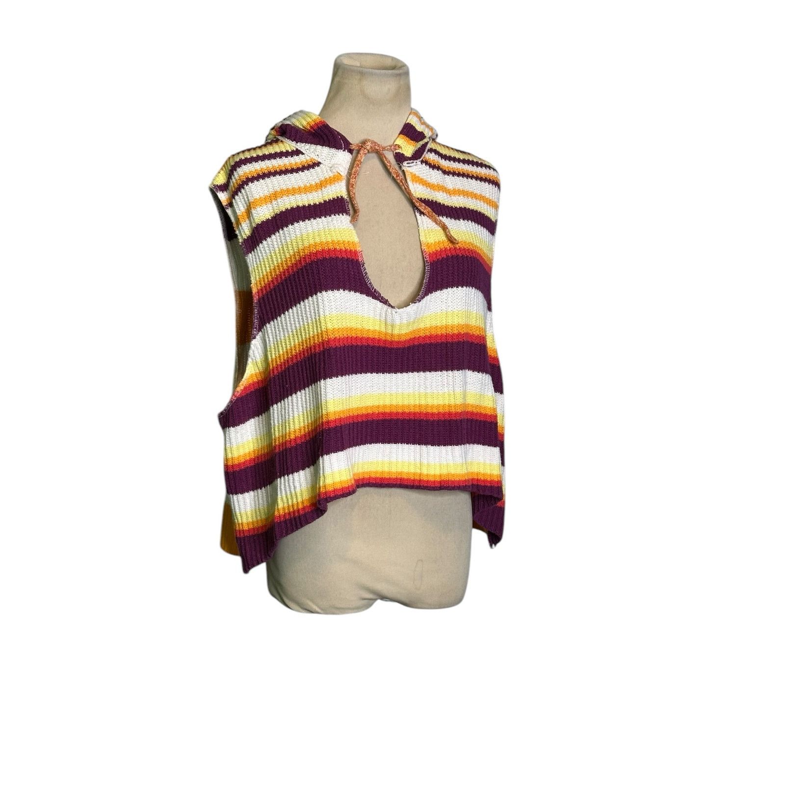 Bdg BDG colorful striped slouchy hoodie sweater Vest Size XS Size XS / US 0-2 / IT 36-38 - 11 Thumbnail