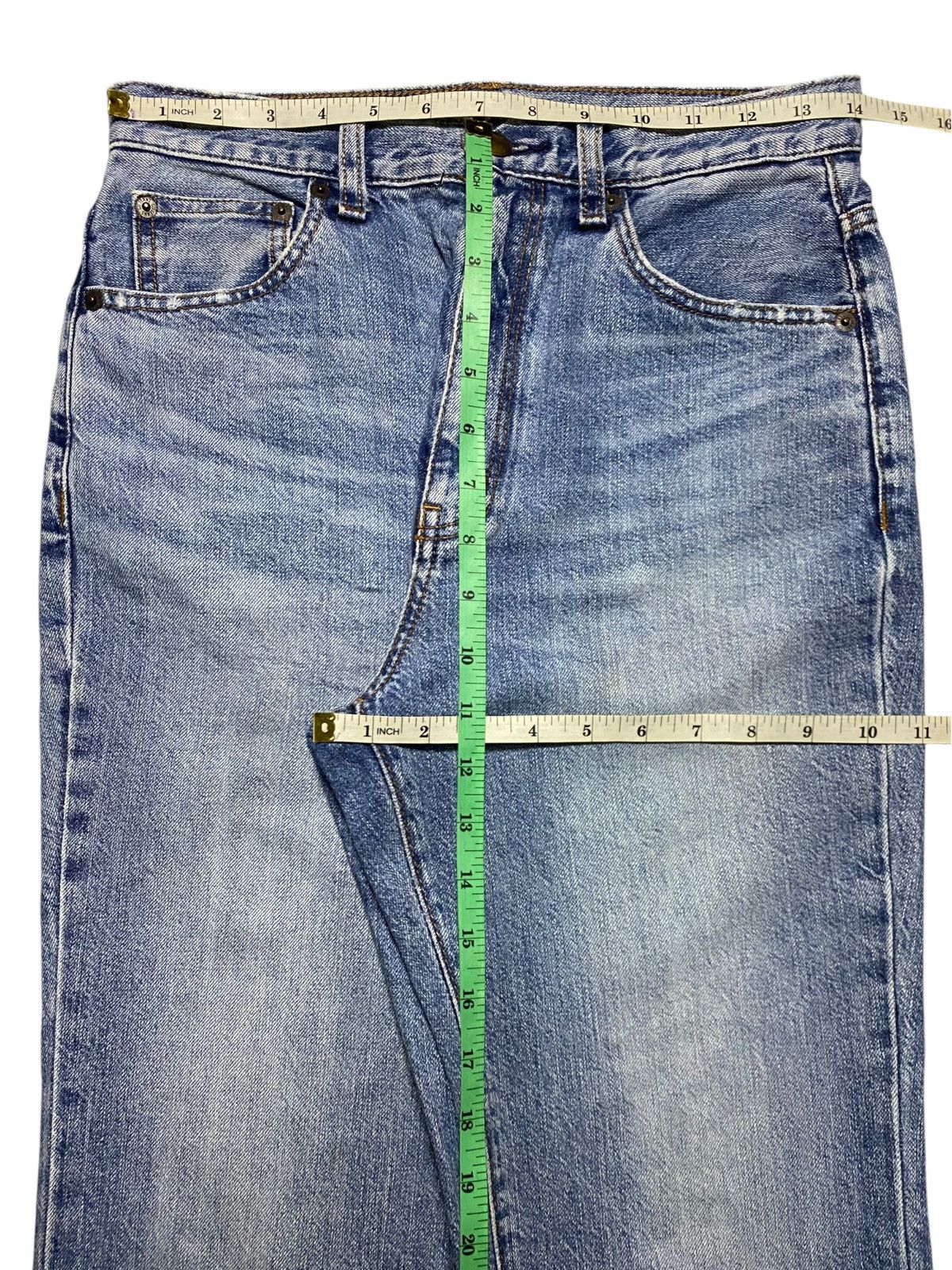 Japanese Brand Vintage Japanese Brand high-waist Blue Wash Flare Jeans Size US 28 / EU 44 - 12 Thumbnail