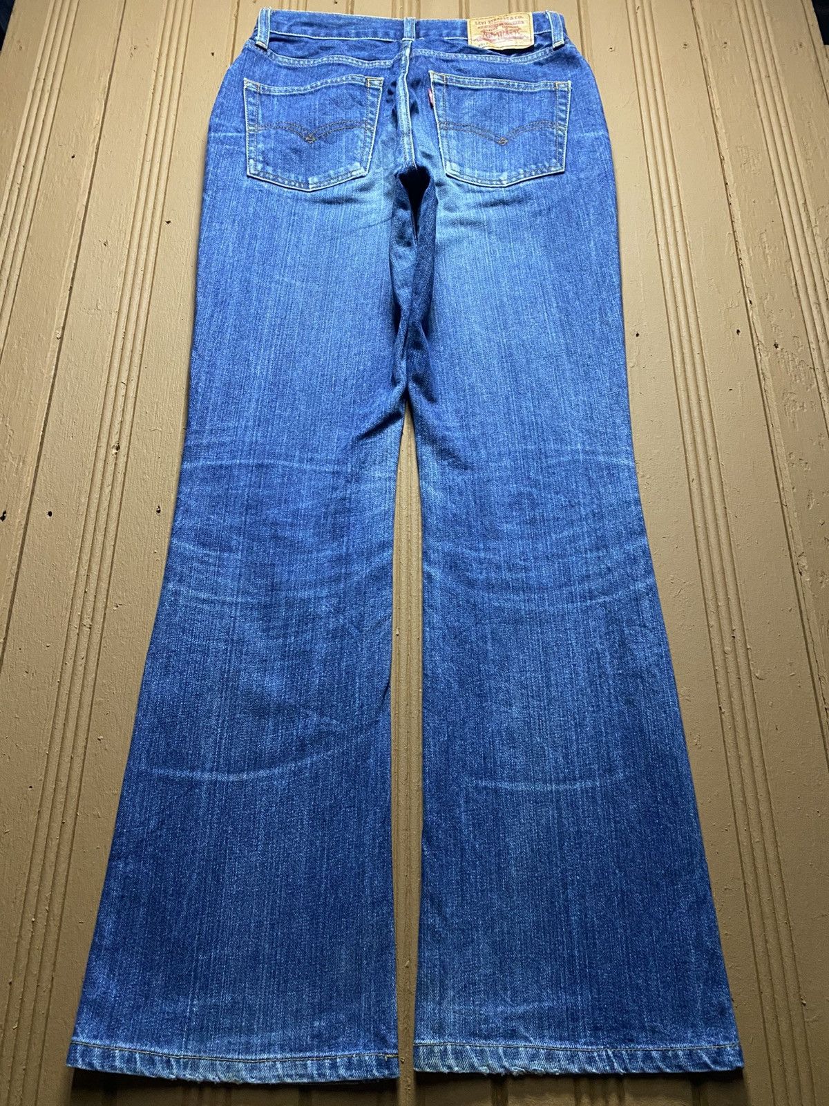 Levi's Vintage Clothing Vintage Levis 517 90’s Japan Blue Wash Flare Jeans Size US 28 / EU 44 - 2 Thumbnail