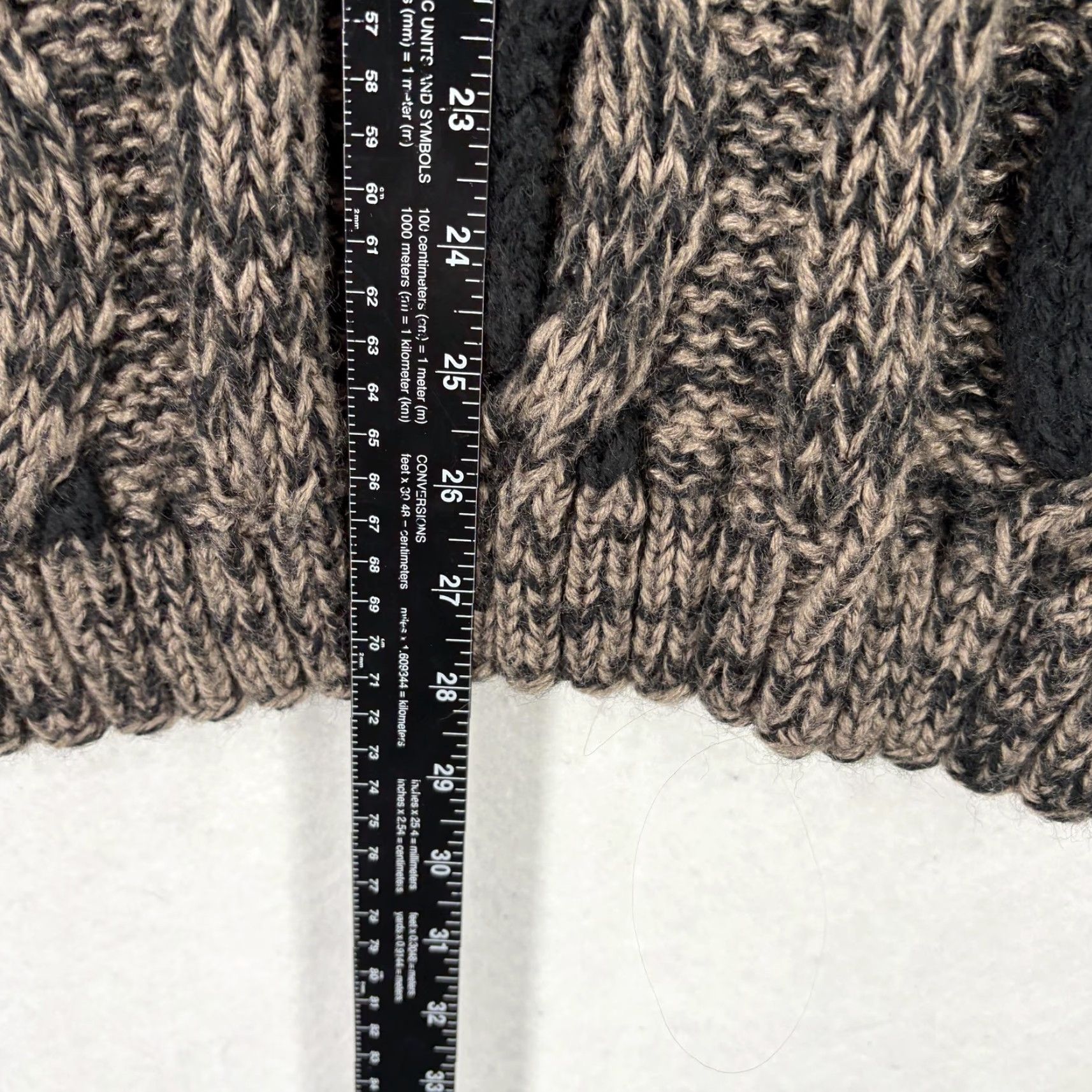 Vintage VINTAGE Le Tigre Sweater Mens Medium Brown Black Leather Trim Chunky Knit 80s Size US M / EU 48-50 / 2 - 6 Thumbnail