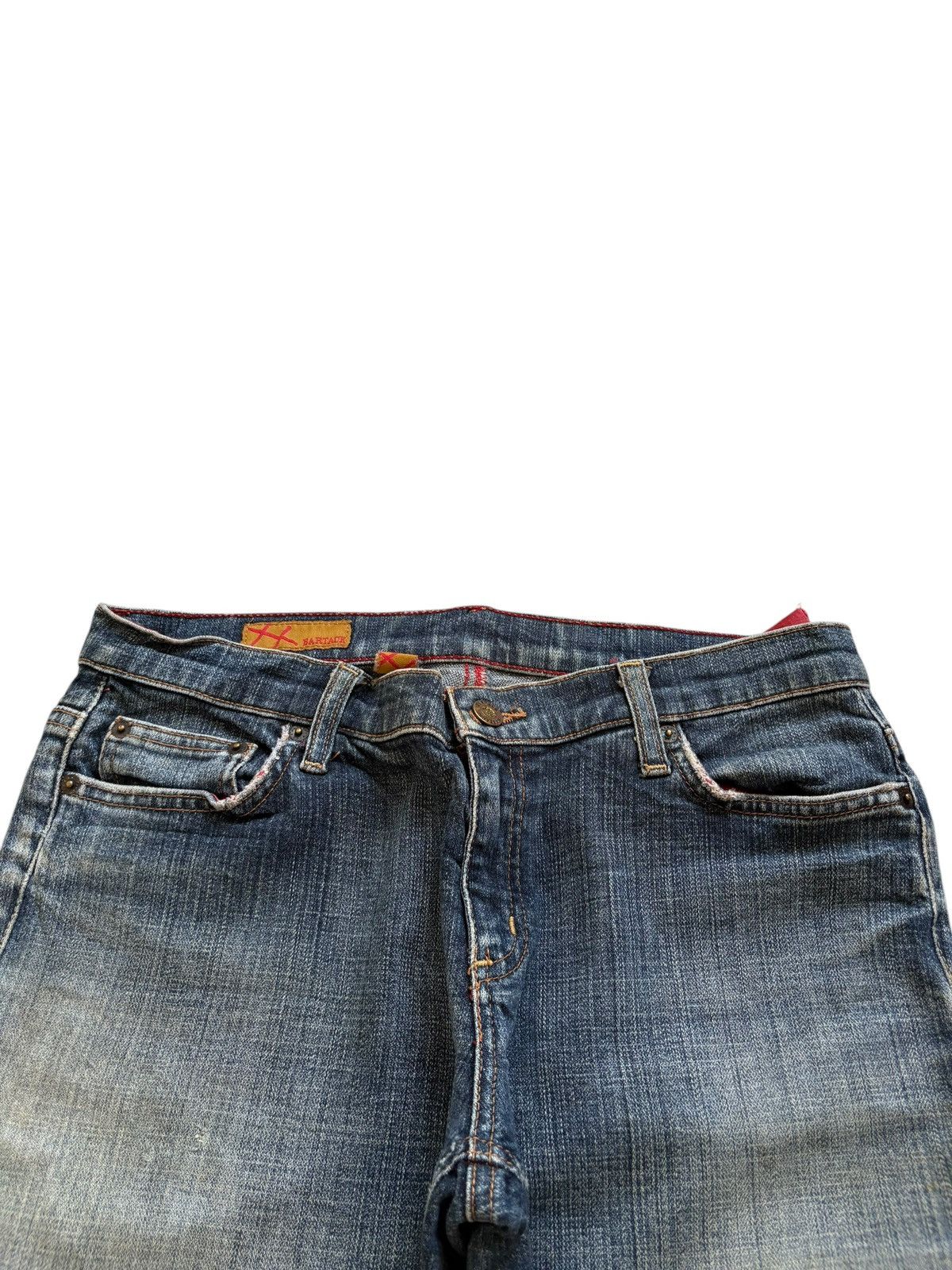 Japanese Brand Vintage Japanese Brand Mud Wash Distressed Flare Jeans Size US 31 - 4 Thumbnail
