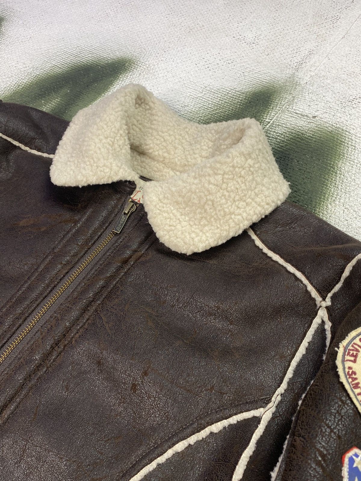Levi's × Levi's Vintage Clothing Levis sheepskin coat sherpa jacket Size L / US 10 / IT 46 - 3 Thumbnail