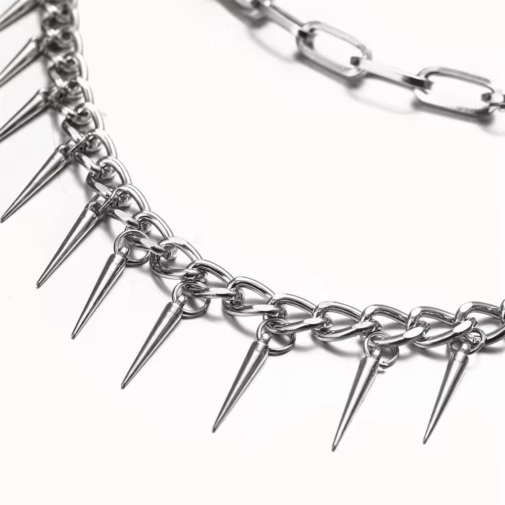 Jewelry Triple Spike Keychains Pant Chains Size ONE SIZE - 6 Thumbnail