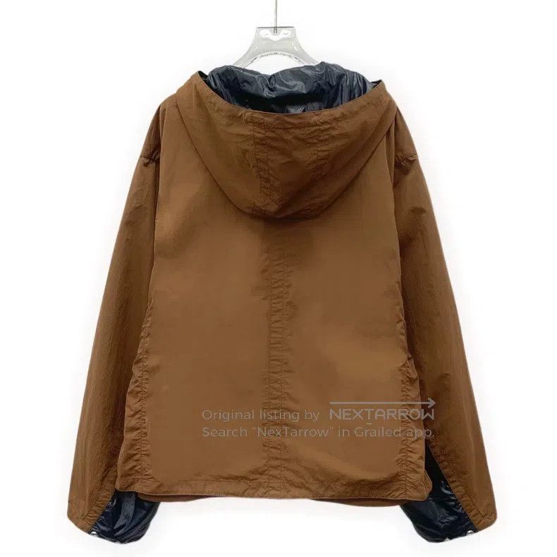 Hermes Hermes Dark Brown Hooded Drawstring Long Sleeve Jacket Win Size US L / EU 52-54 / 3 - 2 Thumbnail