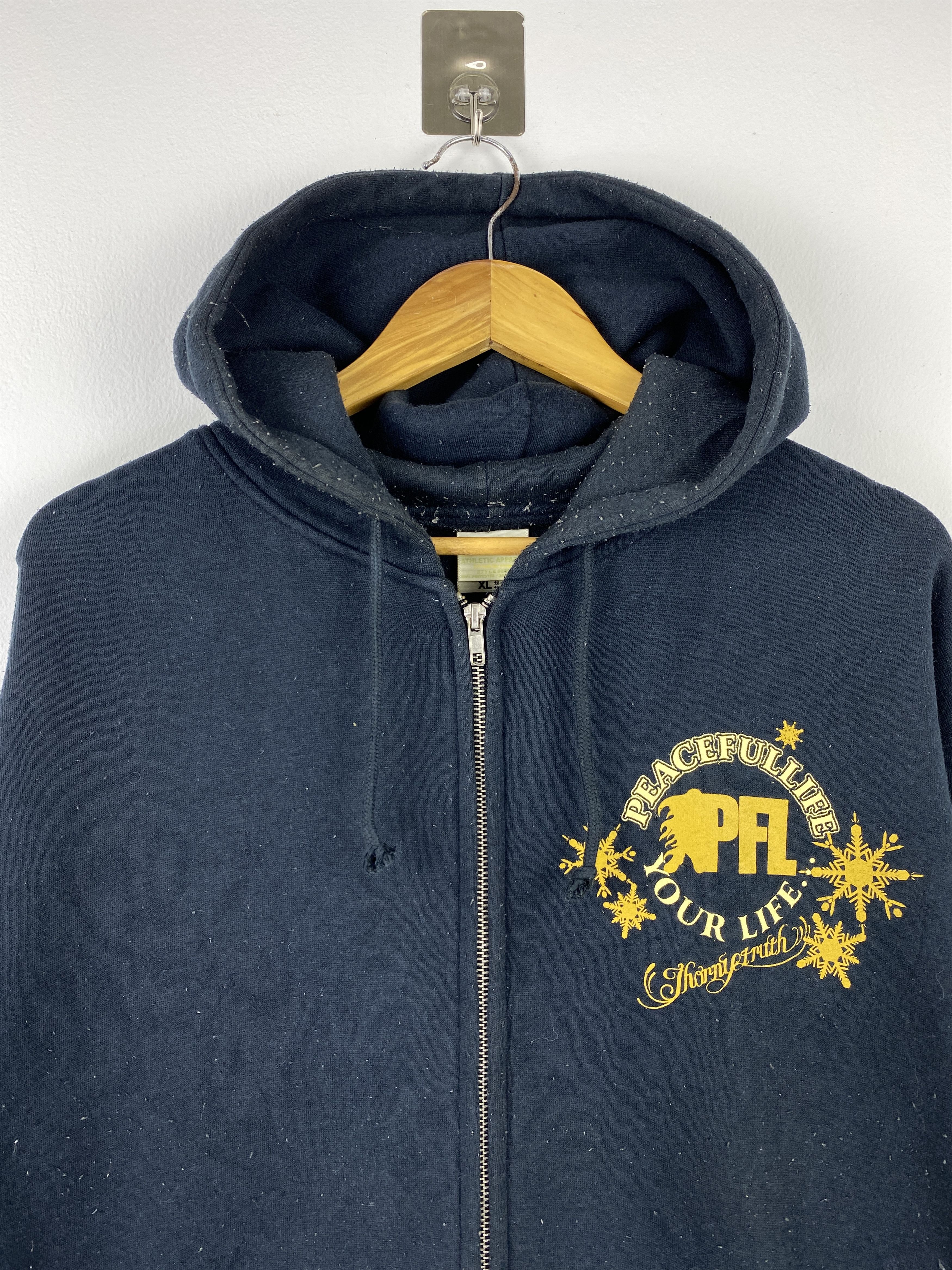 Japanese Brand Vintage United Athle Peaceful Life Japan Zipper BP0054 Size US XL / EU 56 / 4 - 2 Thumbnail