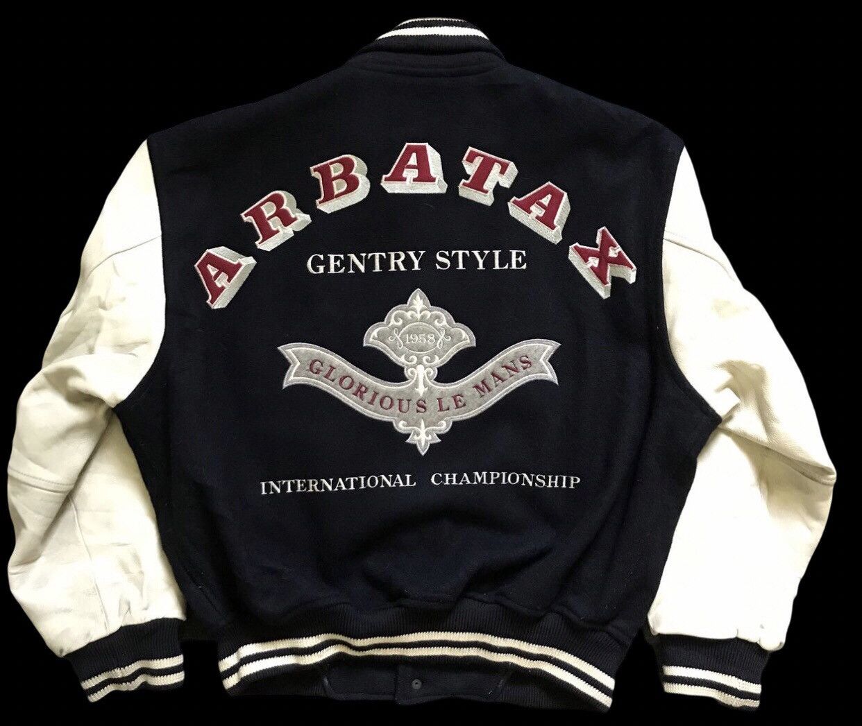 Japanese Brand JW10 Vintage ARBATAX 3D Embroidery Varsity Jacket Size US M / EU 48-50 / 2 - 1 Thumbnail
