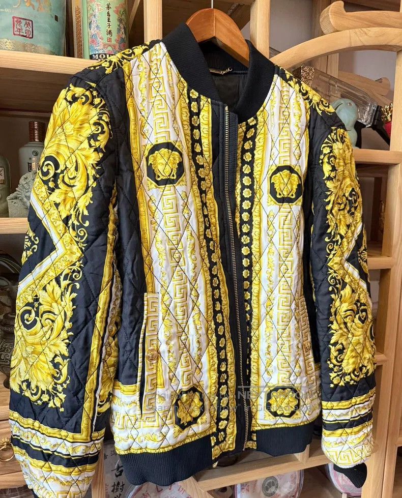 Versace Versace Mulberry silk cotton jacket Size US M / EU 48-50 / 2 - 2 Thumbnail